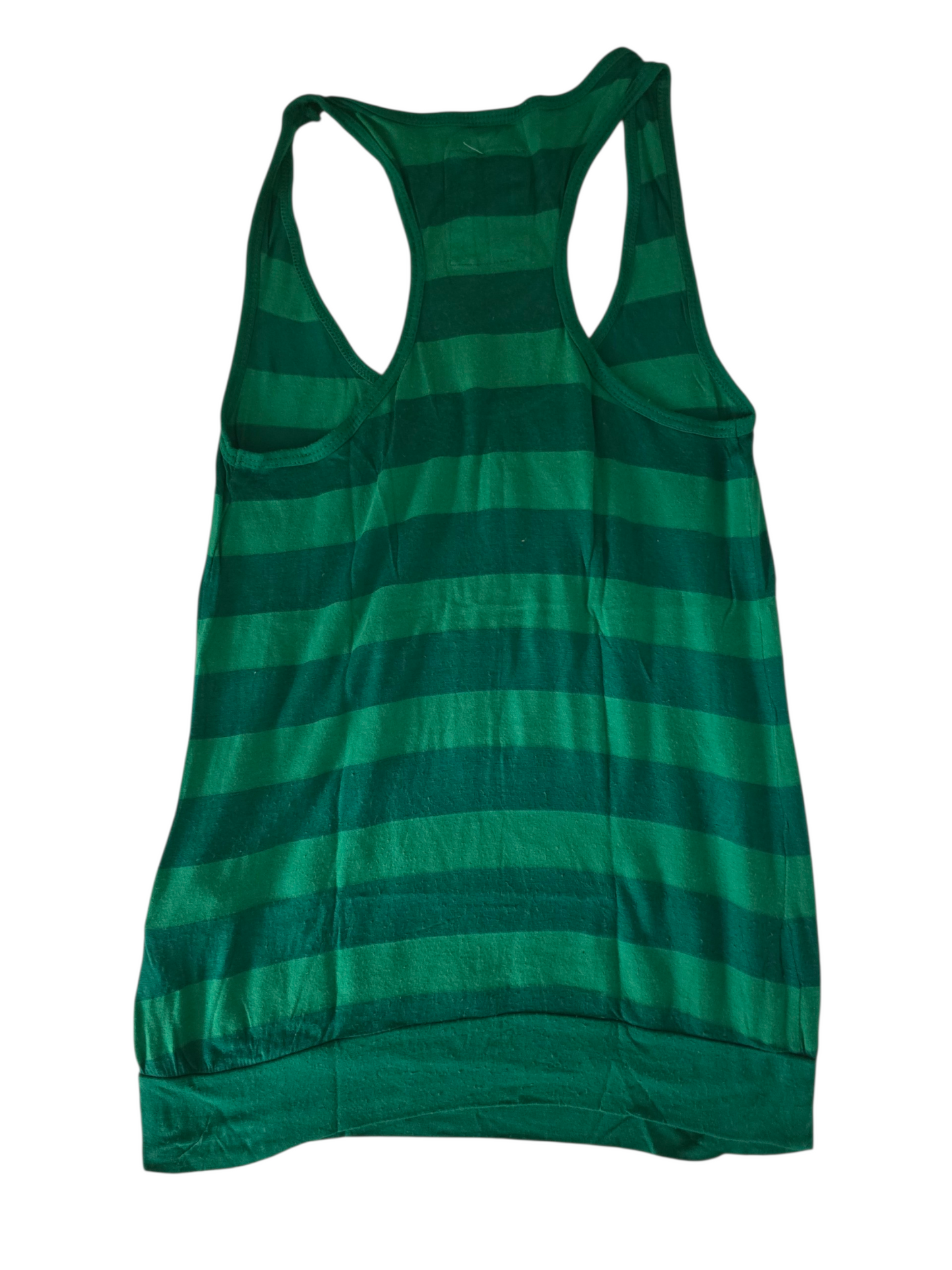 2000s vintage indie sleaze green striped top