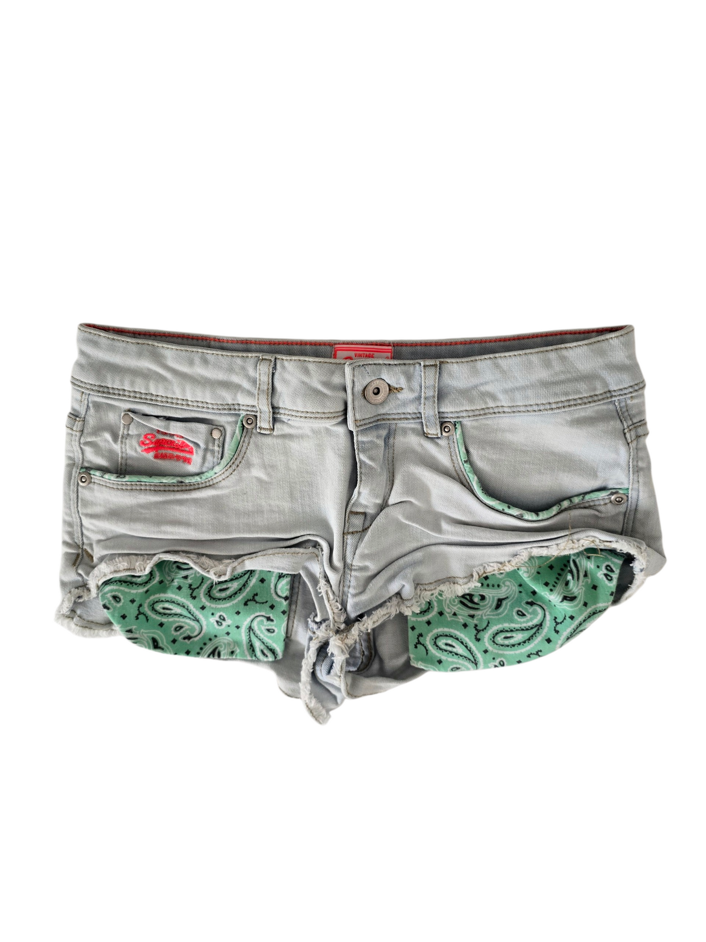 2009s vintage low waist indie denim short - zimfriperie