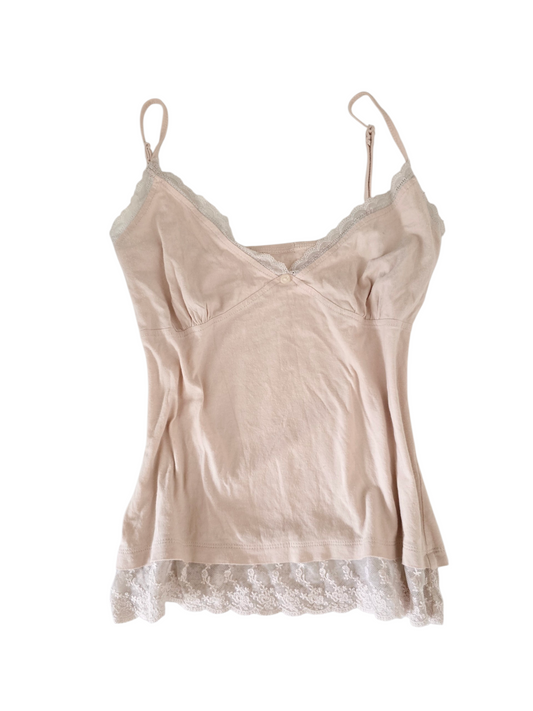 2000s vintage coquette lace top babydoll