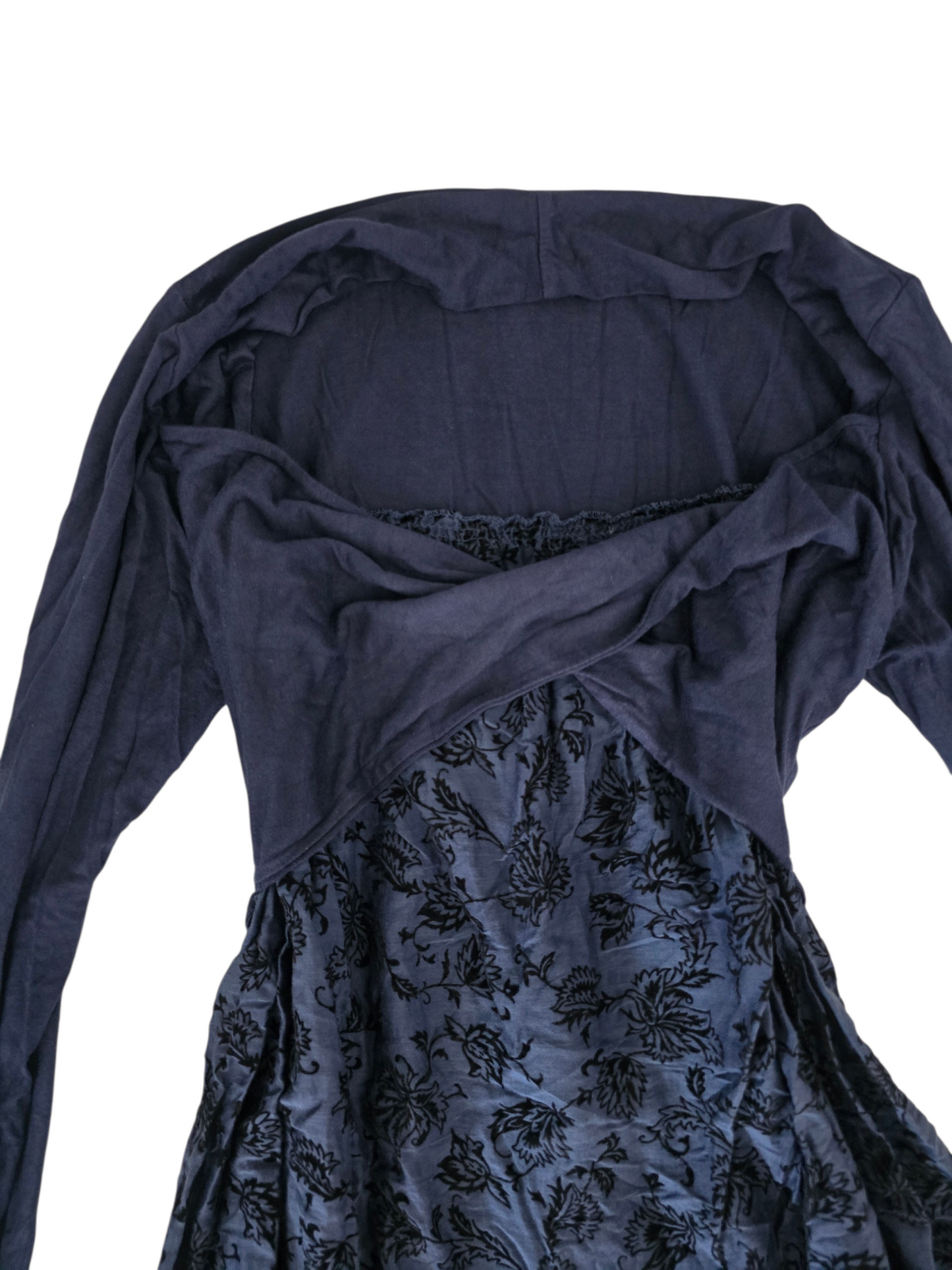 2000s vintage whimsy velvet babydoll dress