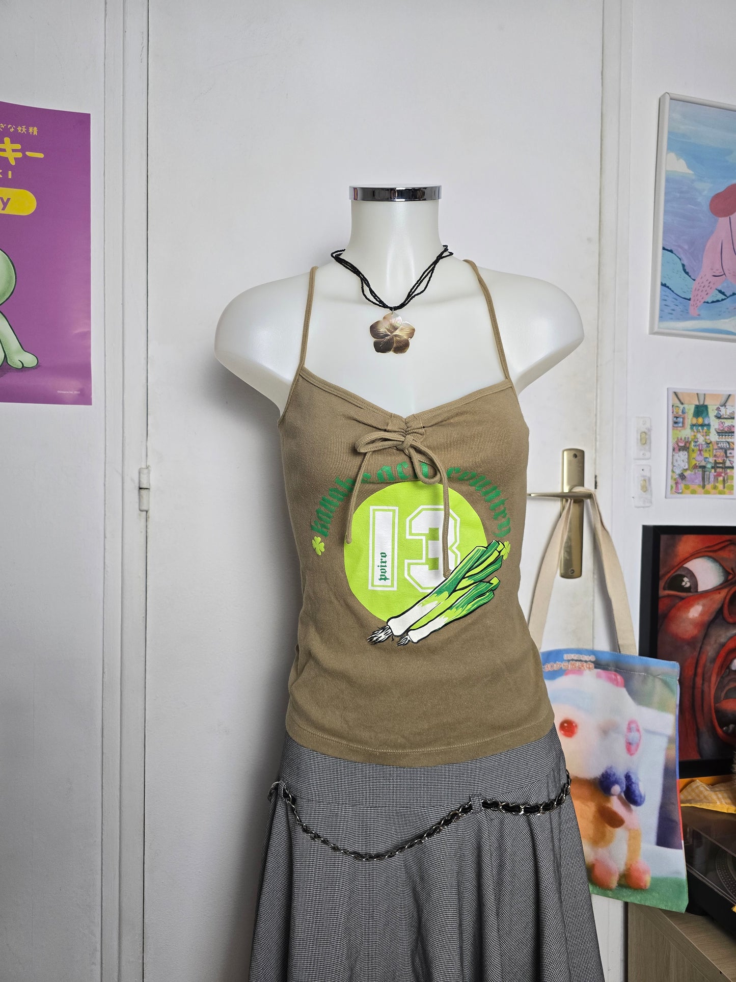 90s vintage beachwear backless top