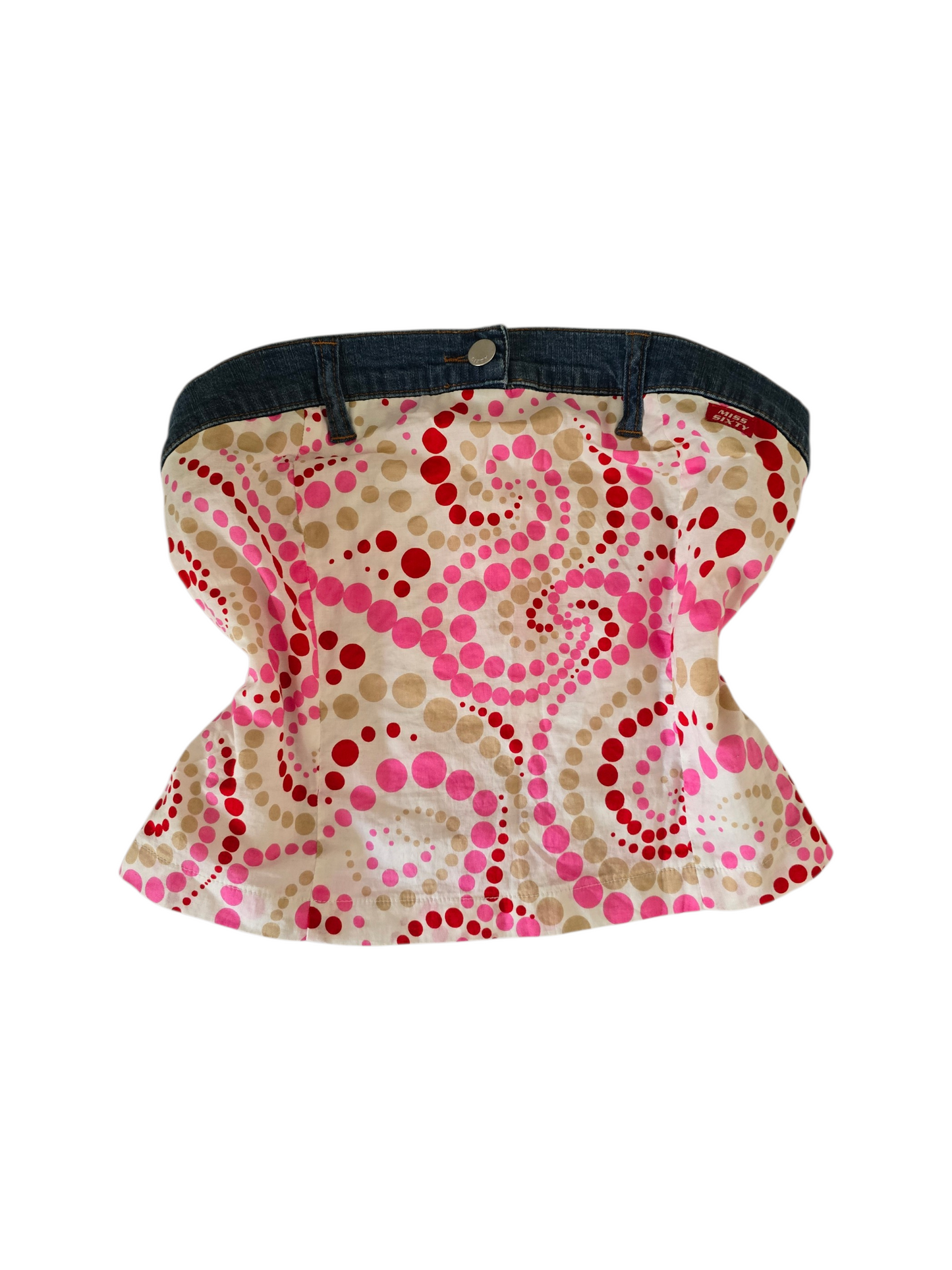 2000s Miss Sixty polka dots strapless top - zimfriperie