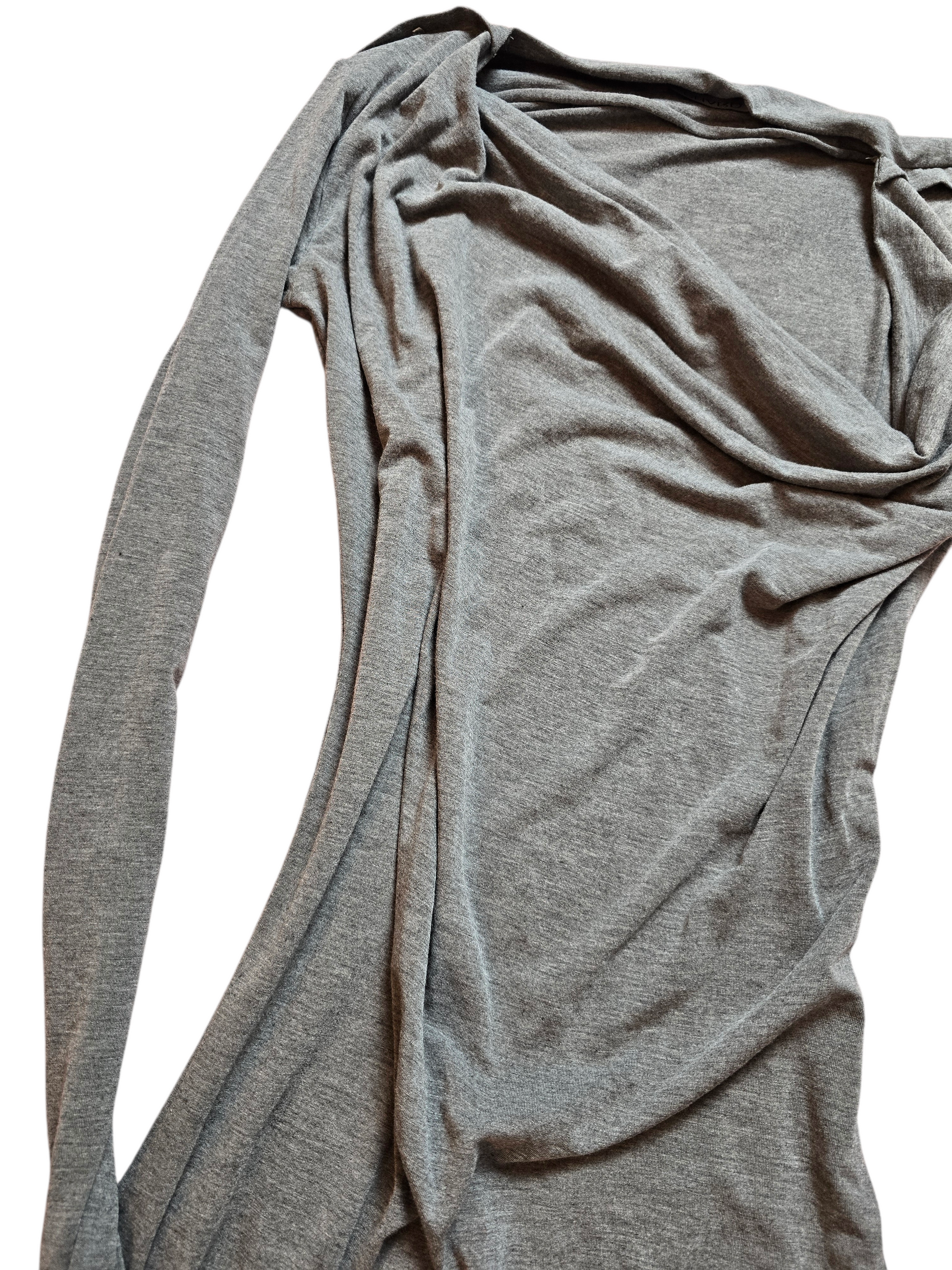 00s vintage indie sleaze asymmetrical batwing top/dress - zimfriperie