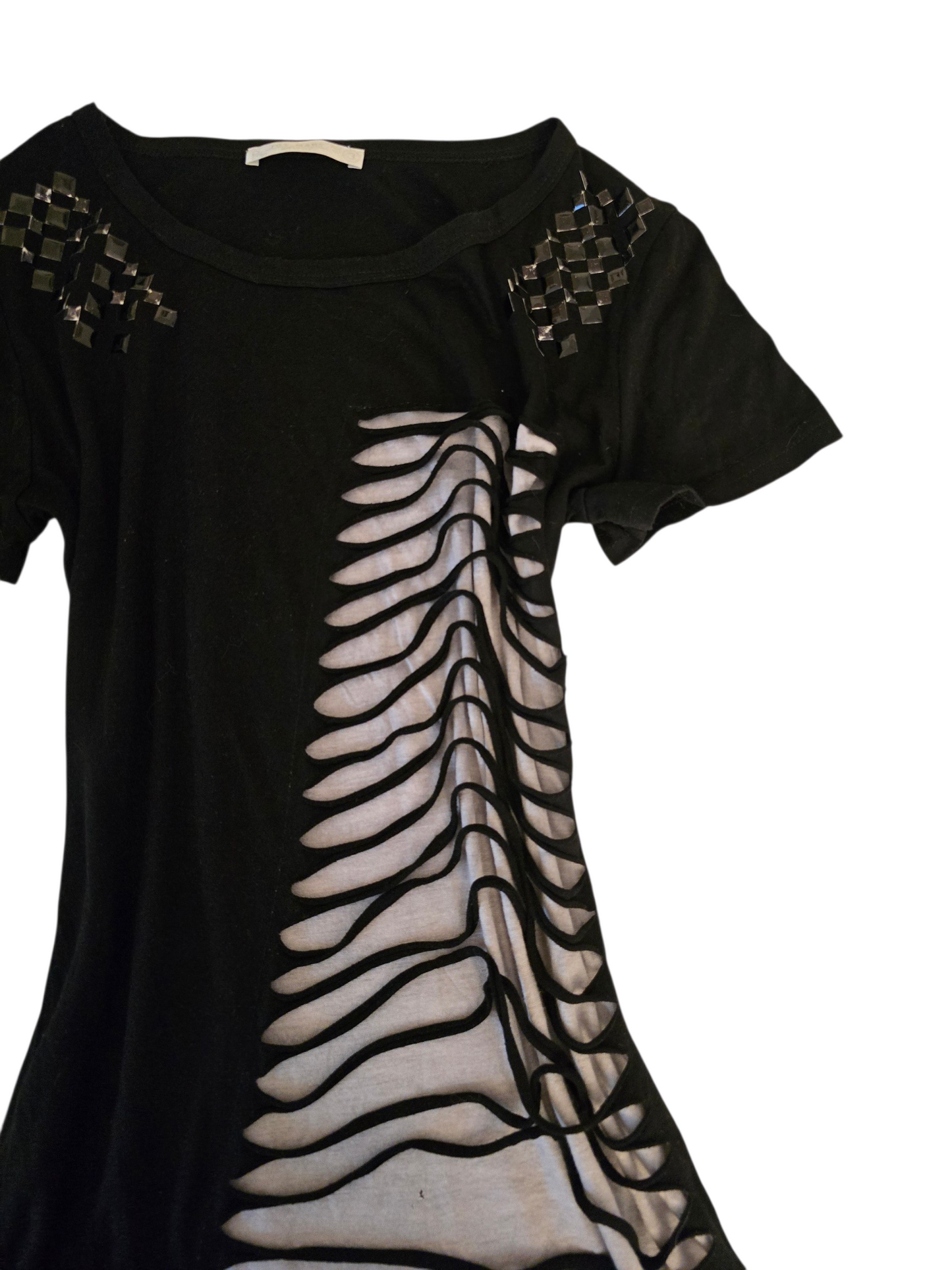 00s vintage distressed studded indie sleaze top - zimfriperie