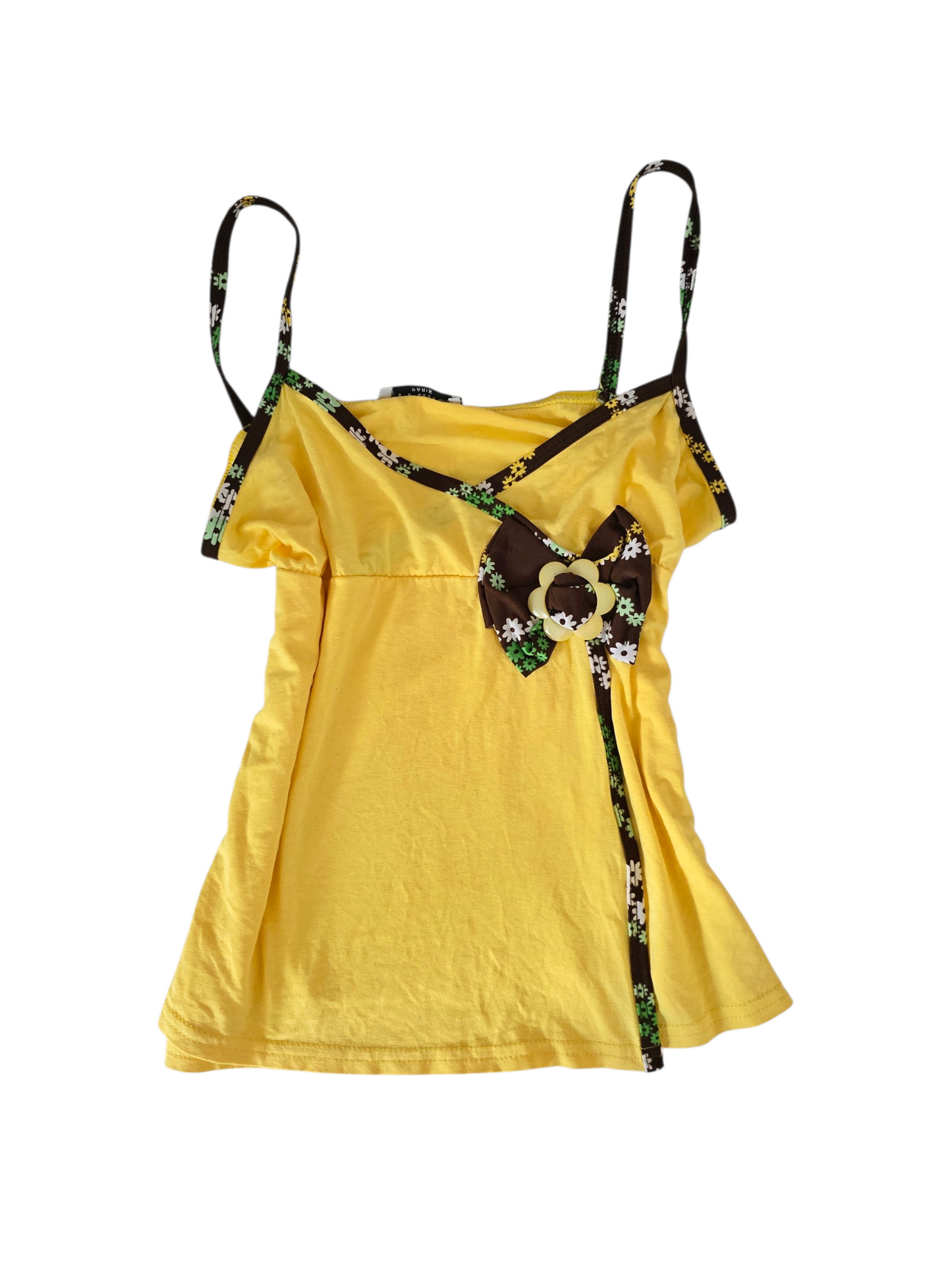 2000s vintage fairy yellow babydoll top - zimfriperie