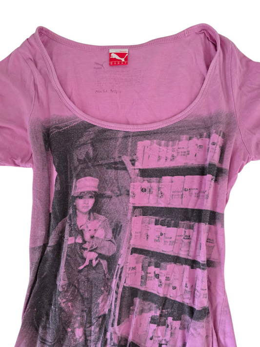2000s vintage indie sleaze printed tshirt
