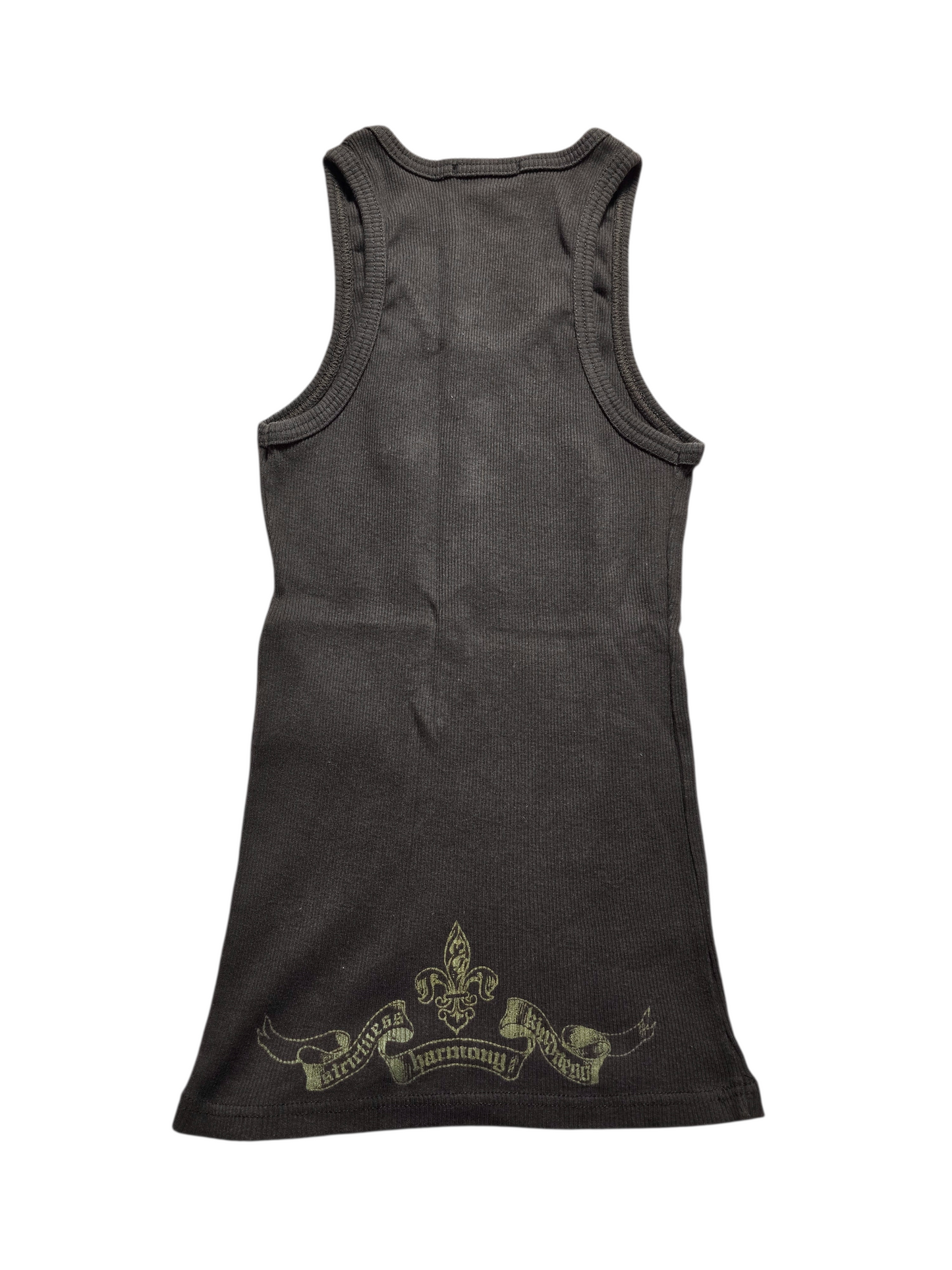 00s vintage softgrunge printed ribbed strass top - zimfriperie