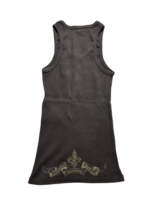 00s vintage softgrunge printed ribbed strass top - zimfriperie