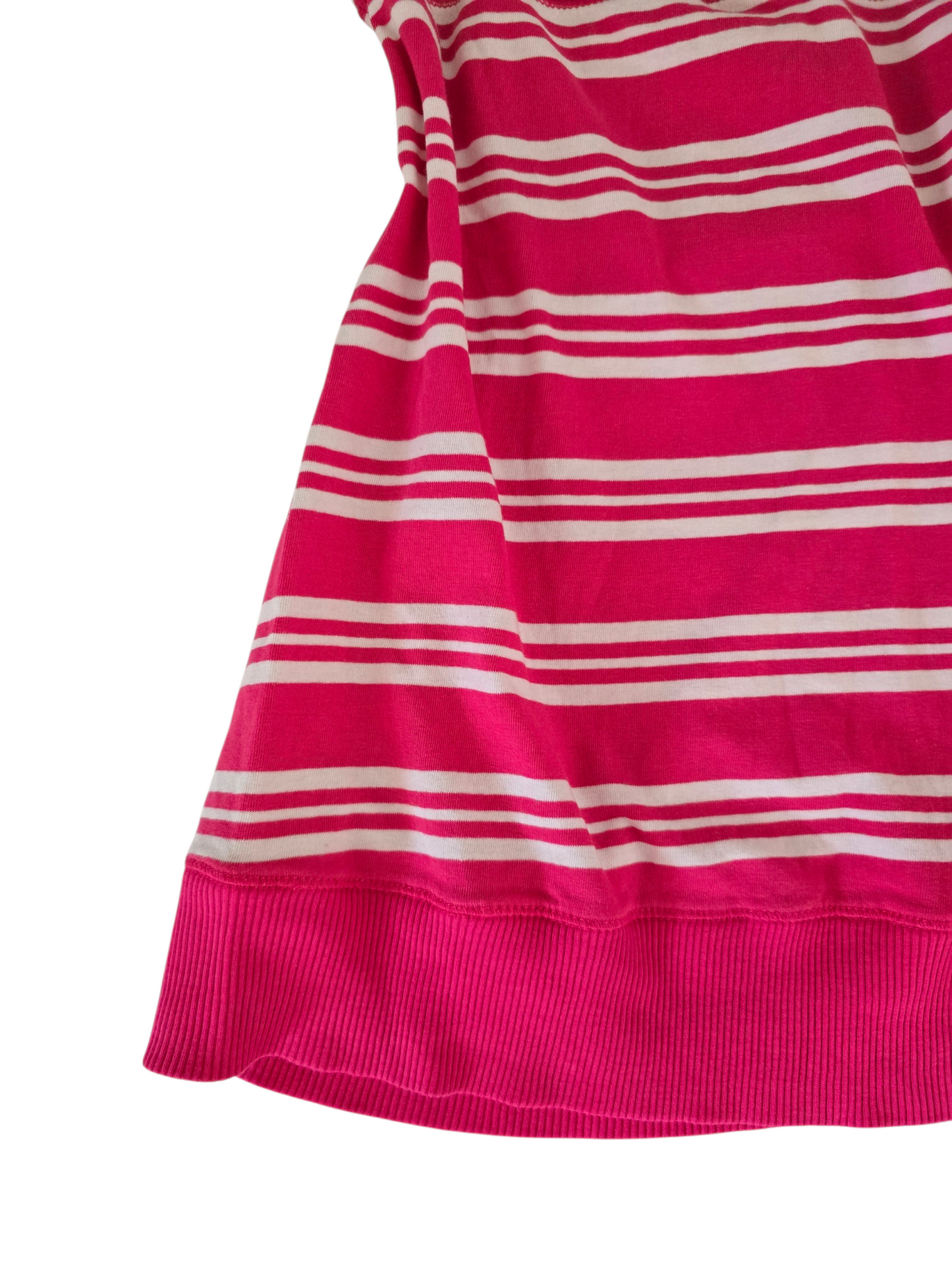 2000s vintage indie sleaze pink striped strapless babydoll top