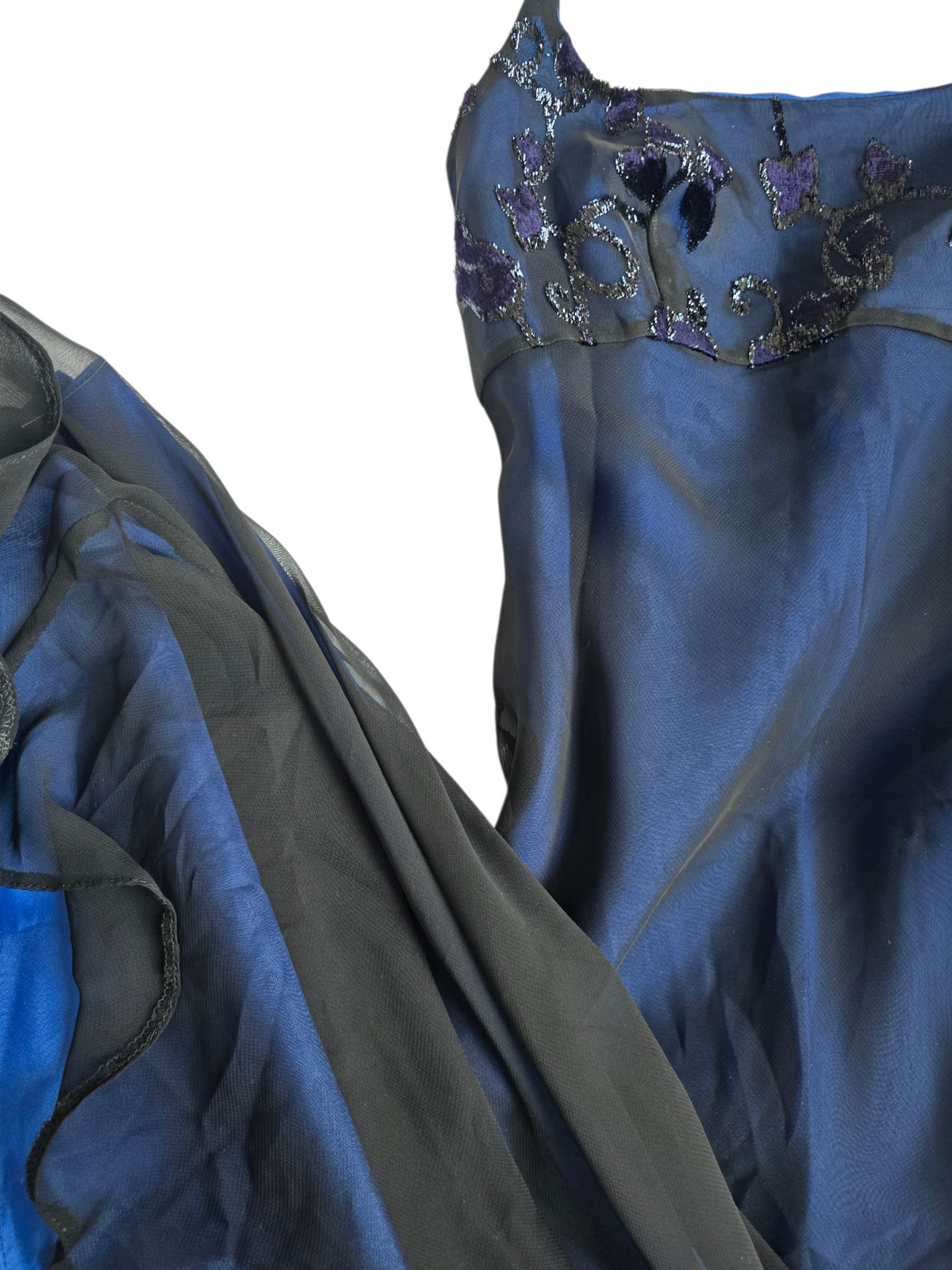 2000s vintage whimsy empire waist prom dress