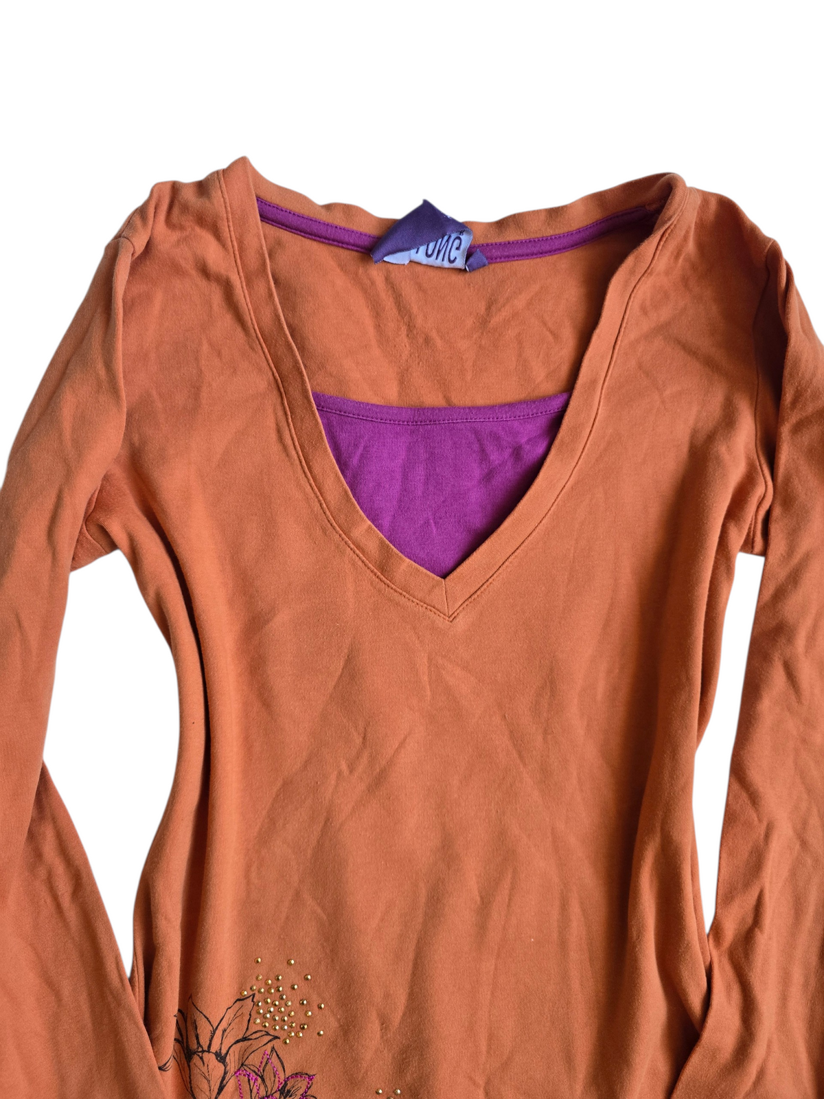 2000s vintage whimsical long sleeve top