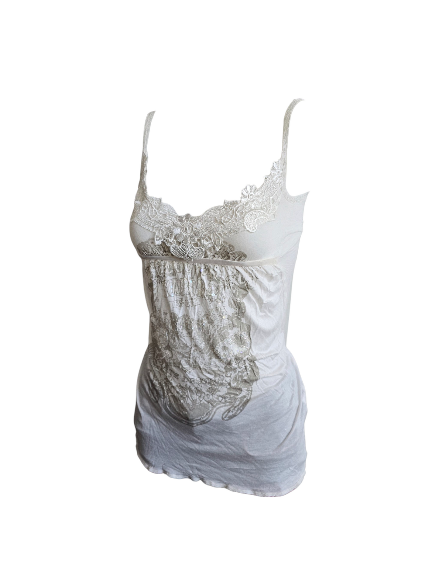 2000s babydoll white top - zimfriperie