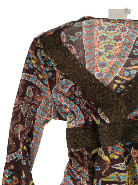 2000s vintage fairy boho brown top - zimfriperie