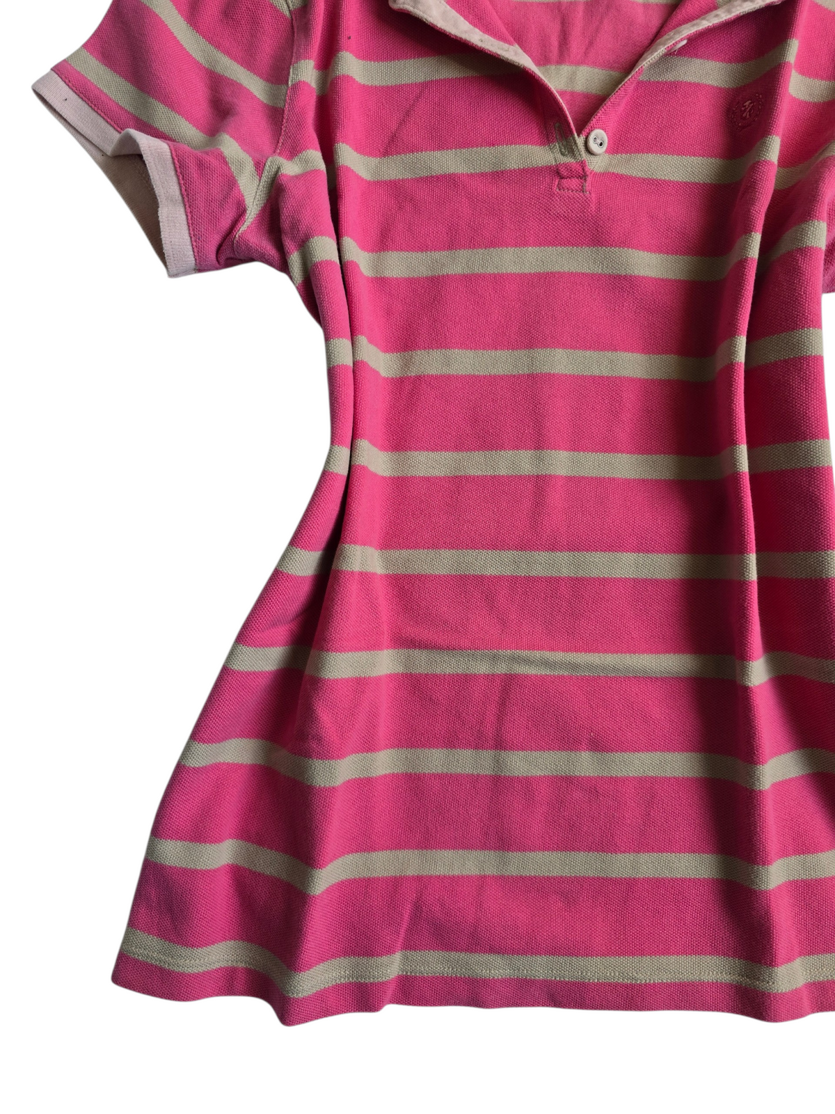 2000s vintage swag striped pink shirt