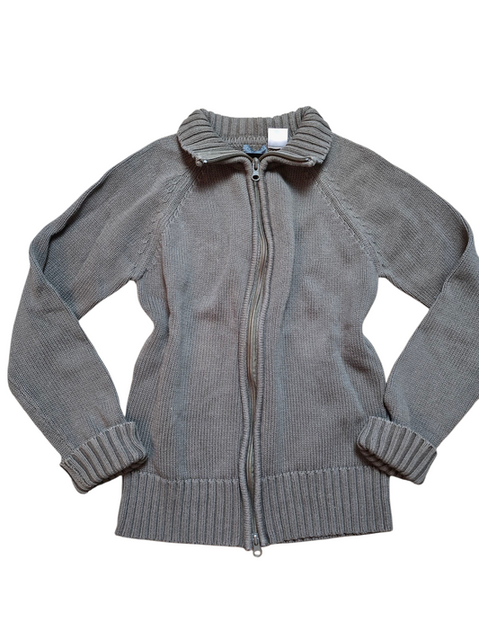 00s vintage fitted zip sweater