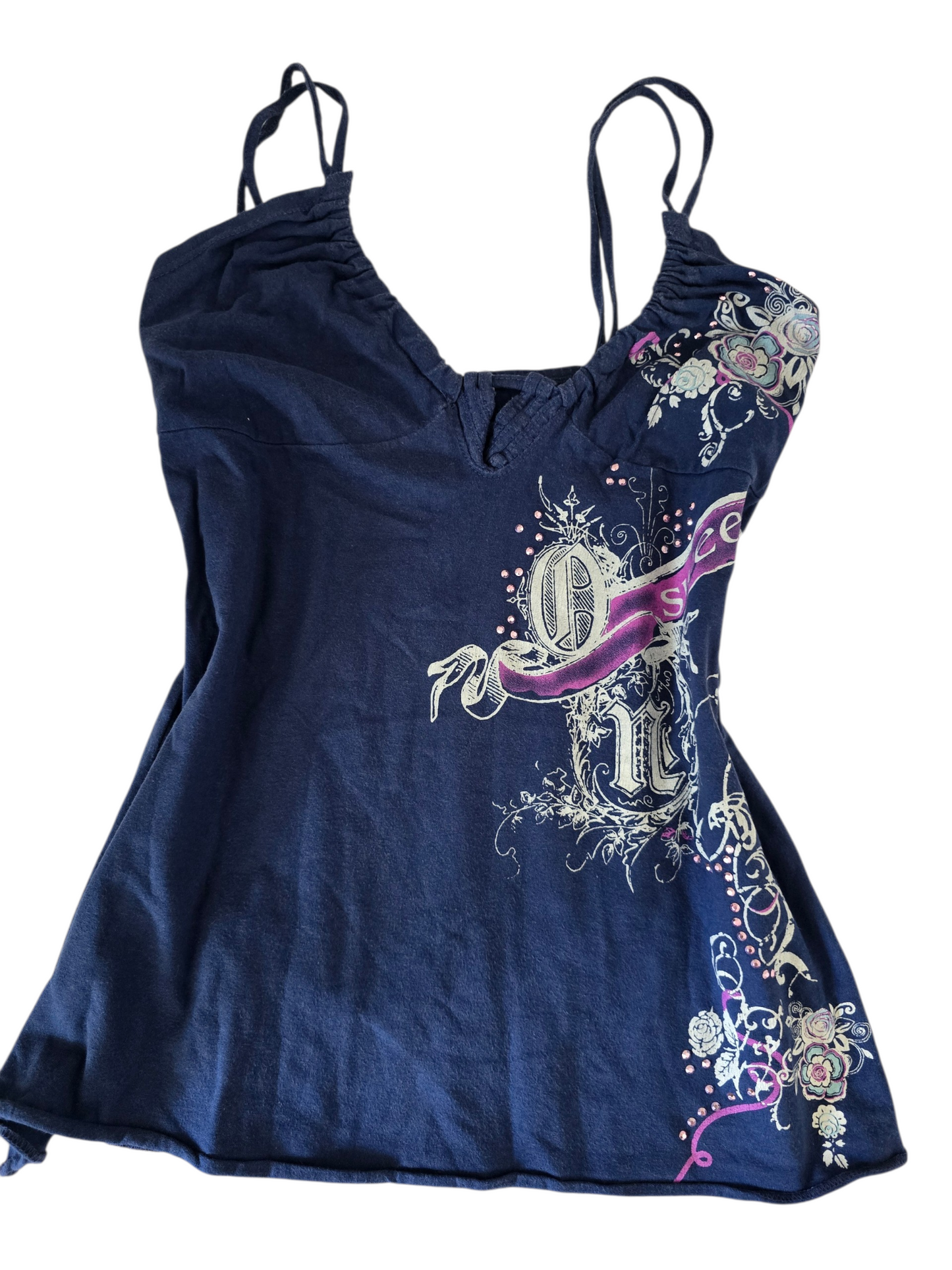2000s vintage bro hoe bleached babydoll top