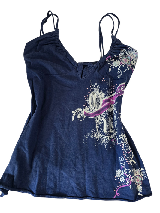 2000s vintage bro hoe bleached babydoll top