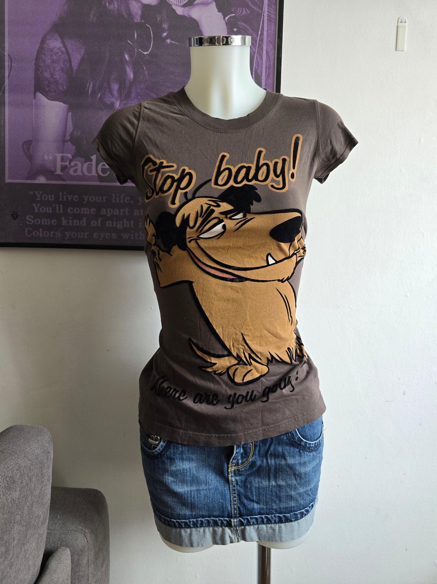 2000s vintage indie sleaze printed tshirt