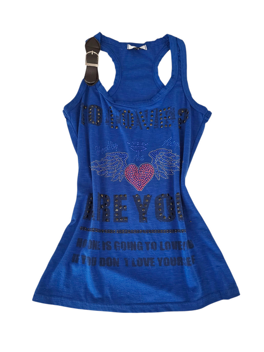 00s vintage indie sleaze rhinestone top