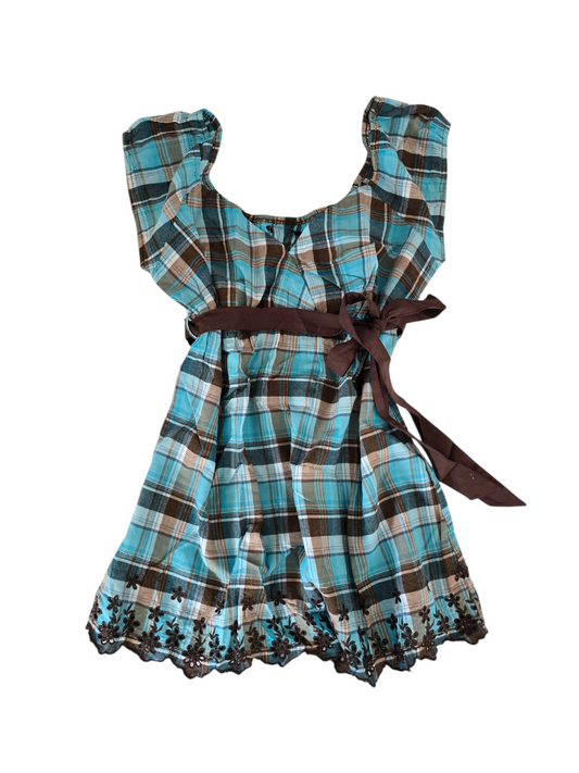 2000s vintage milkmaid plaid babydoll top - zimfriperie