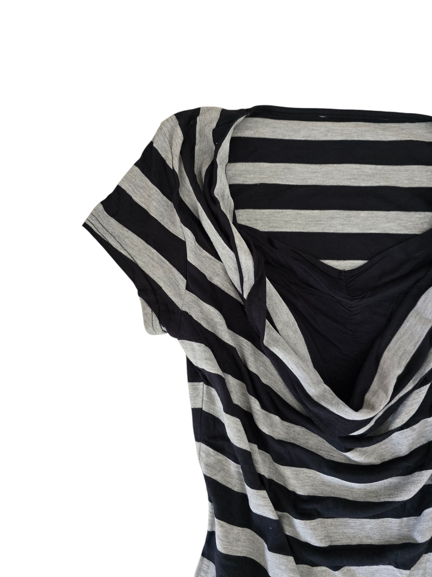 Y2k vintage softgrunge striped draped top