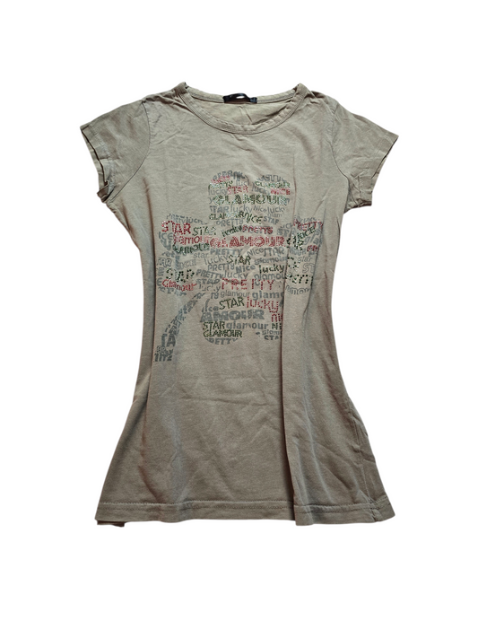 00s vintage coquette downtown girl printed top - zimfriperie