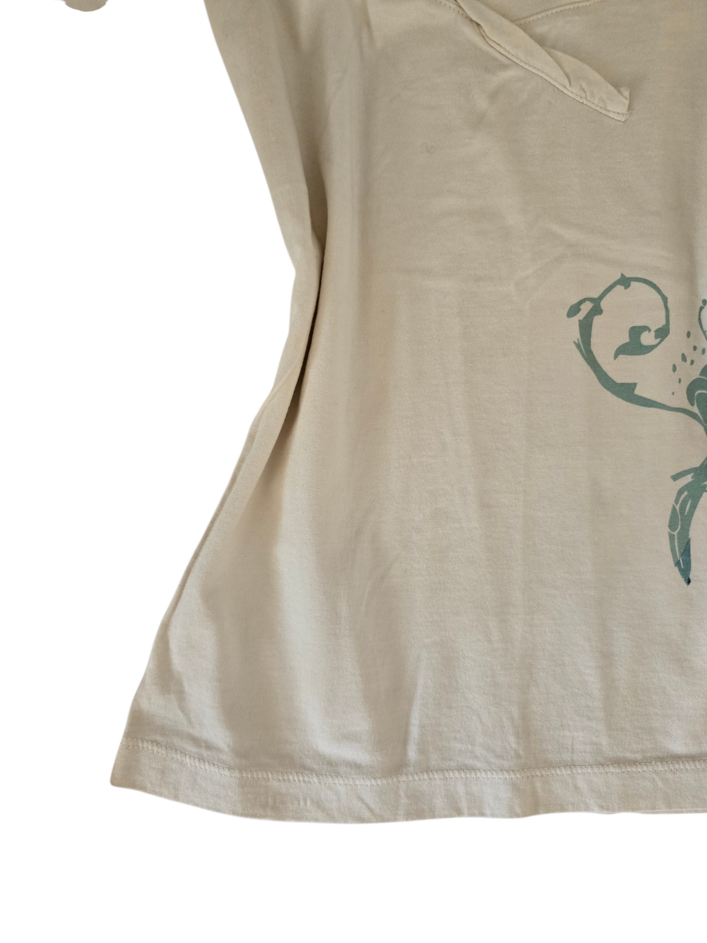 2000s vintage yoga mom bleached top