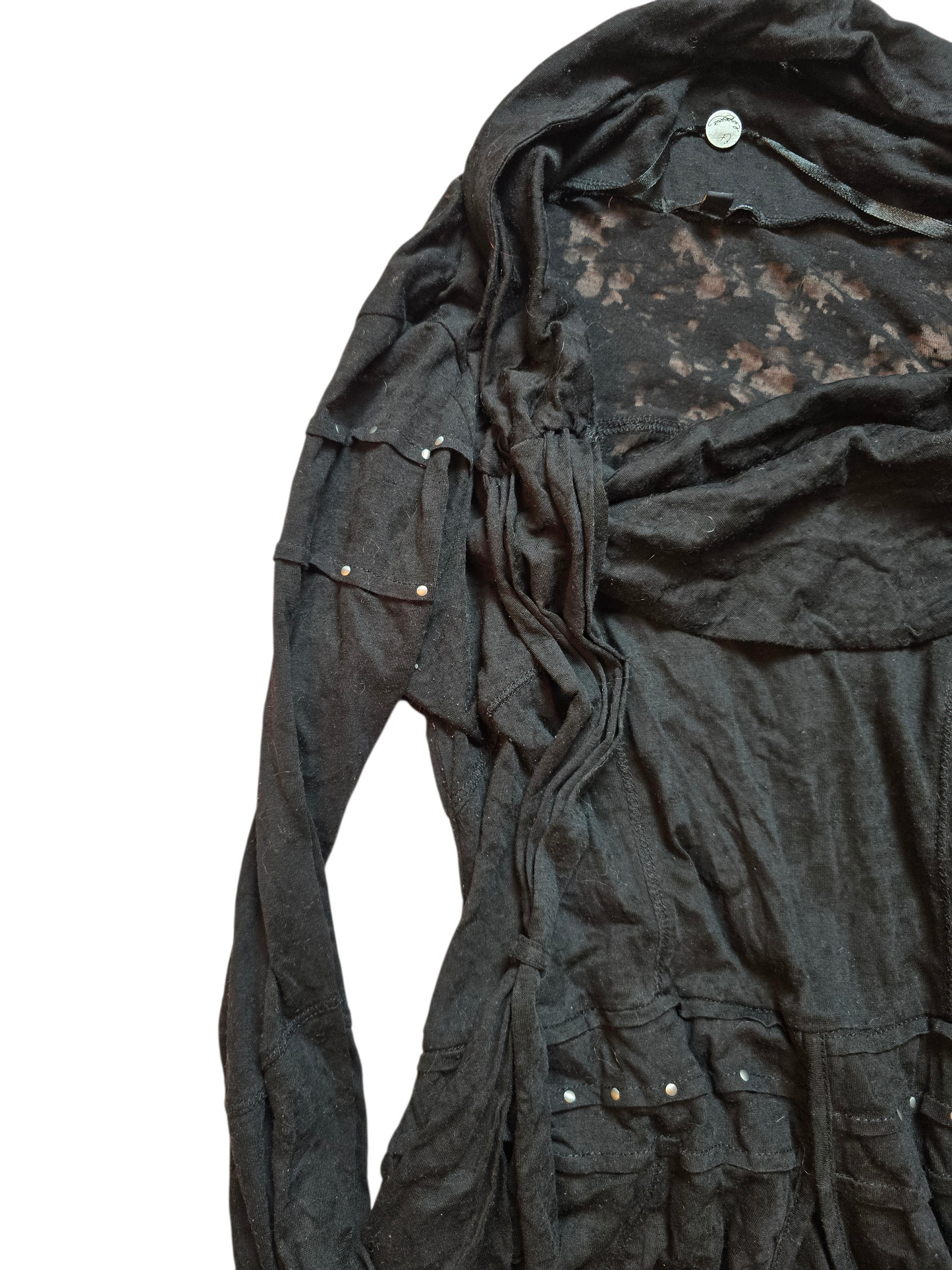 00s vintage lace dark coquette transparente top - zimfriperie