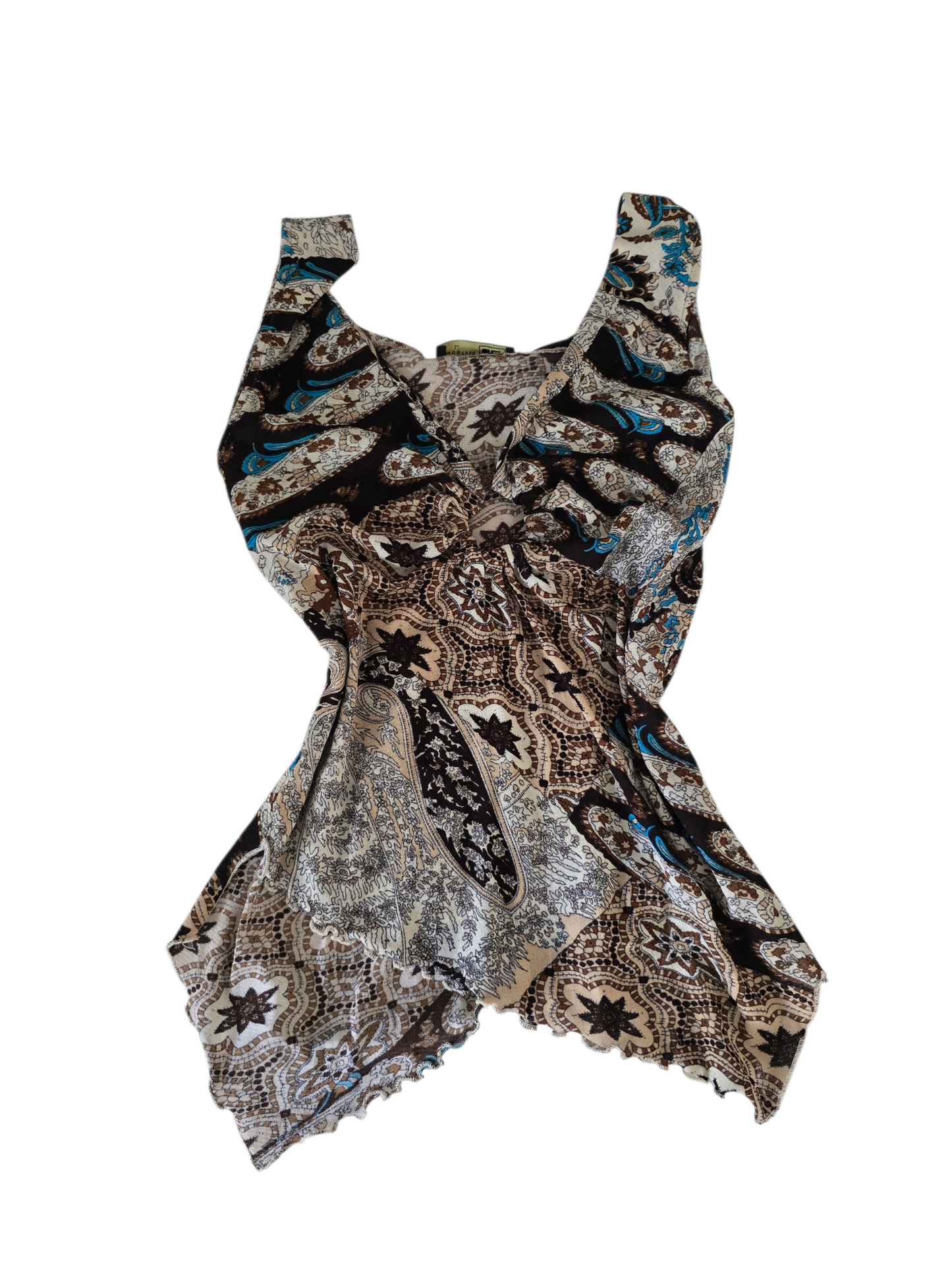 2000s vintage fairy boho asymetric top - zimfriperie