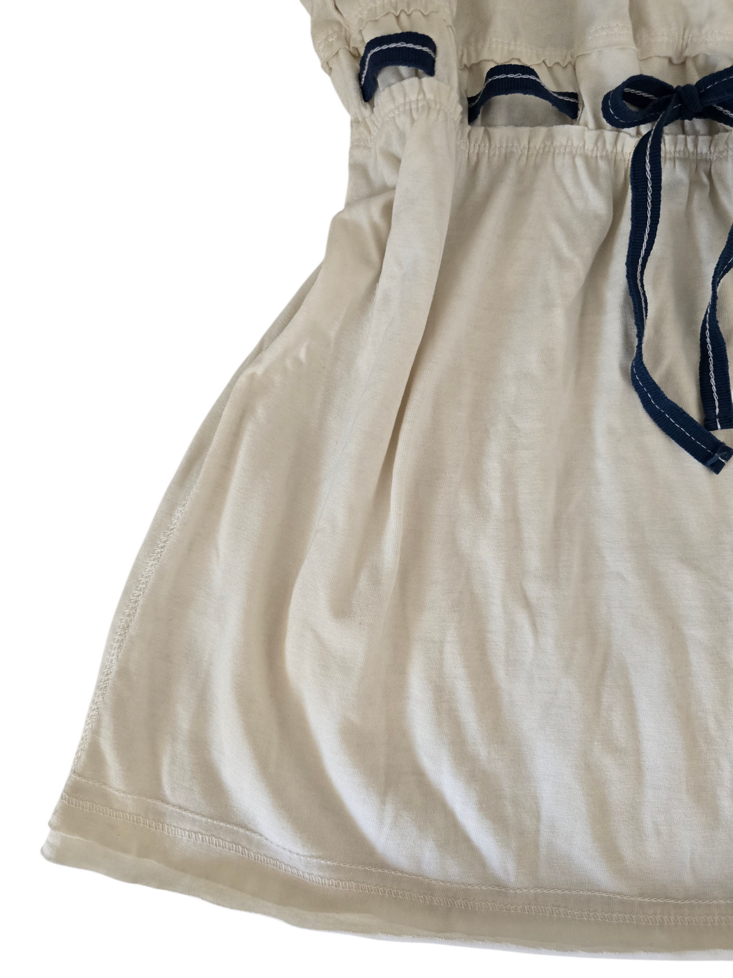2000s vintage coquette white babydoll top