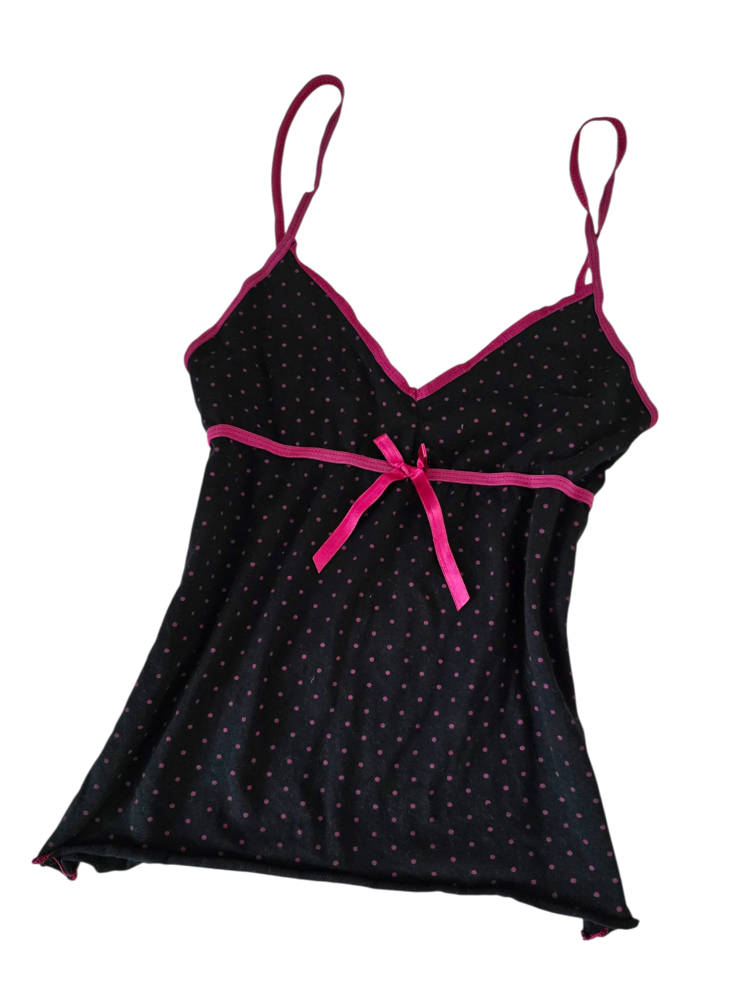 2000s vintage coquette polka dots babydoll top - zimfriperie