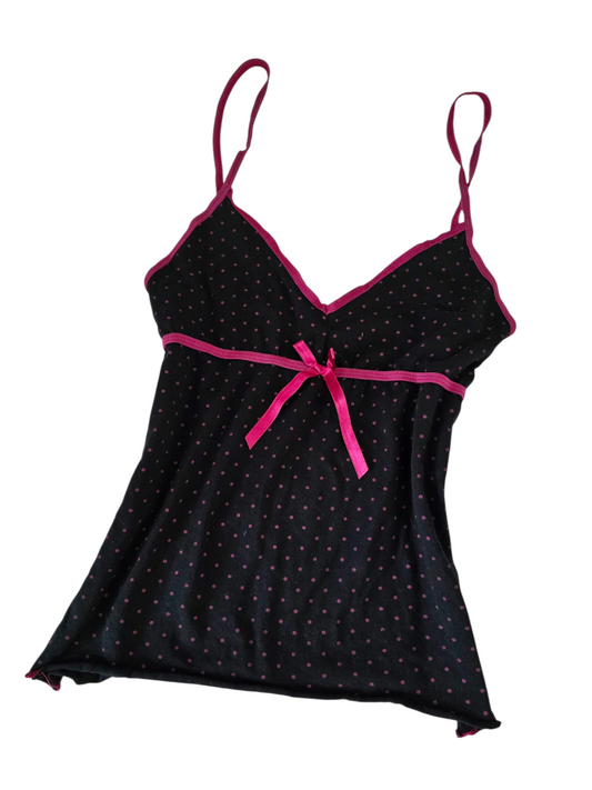 2000s vintage coquette polka dots babydoll top - zimfriperie