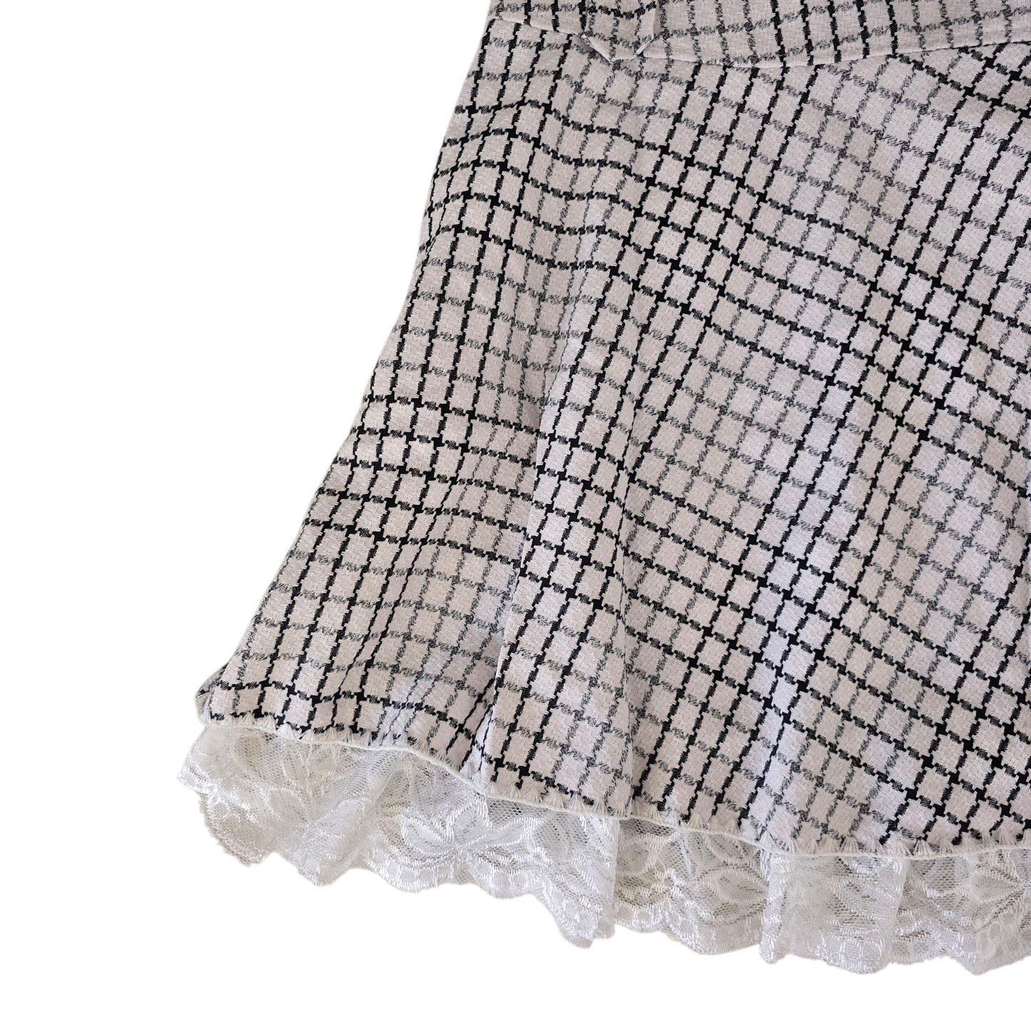 2010s vintage choco girl coquette plaid skirt