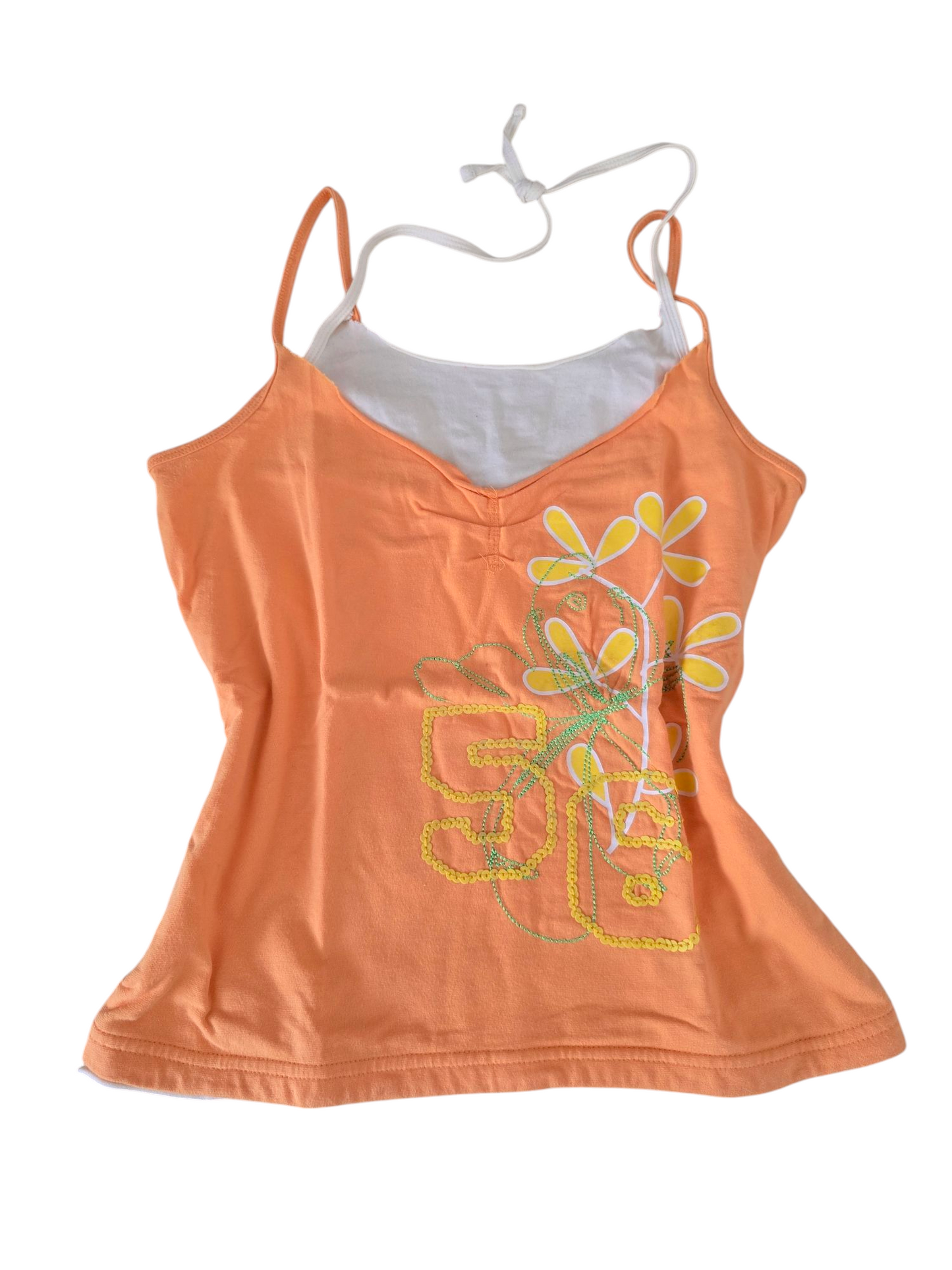 90s vintage beachwear sequin backless top