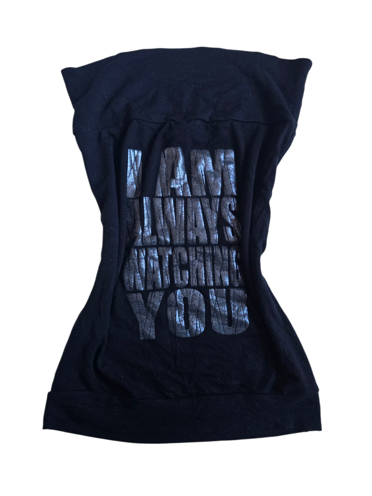 2000s vintage indie sleaze printed tube top