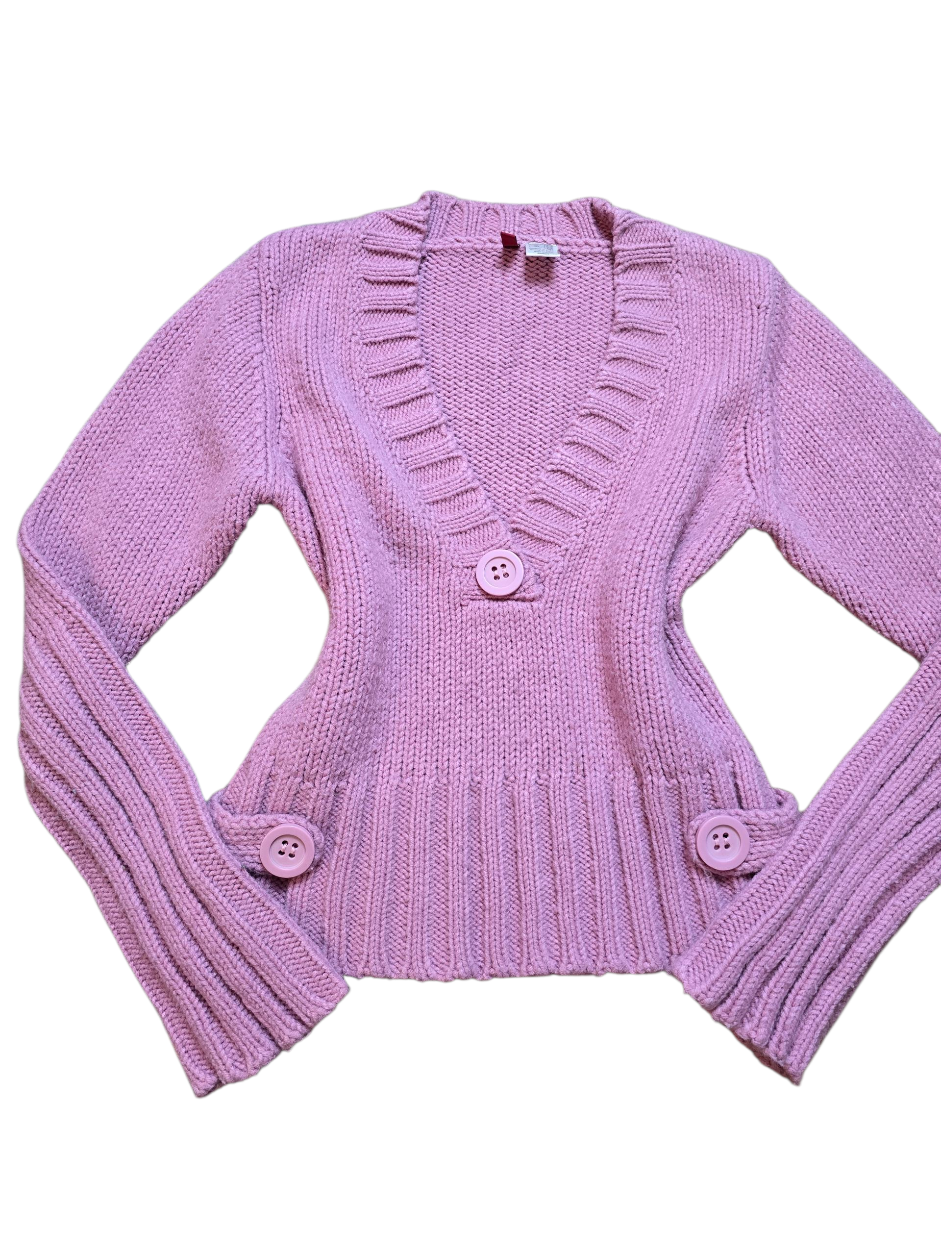 00s vintage coquette button sweater - zimfriperie