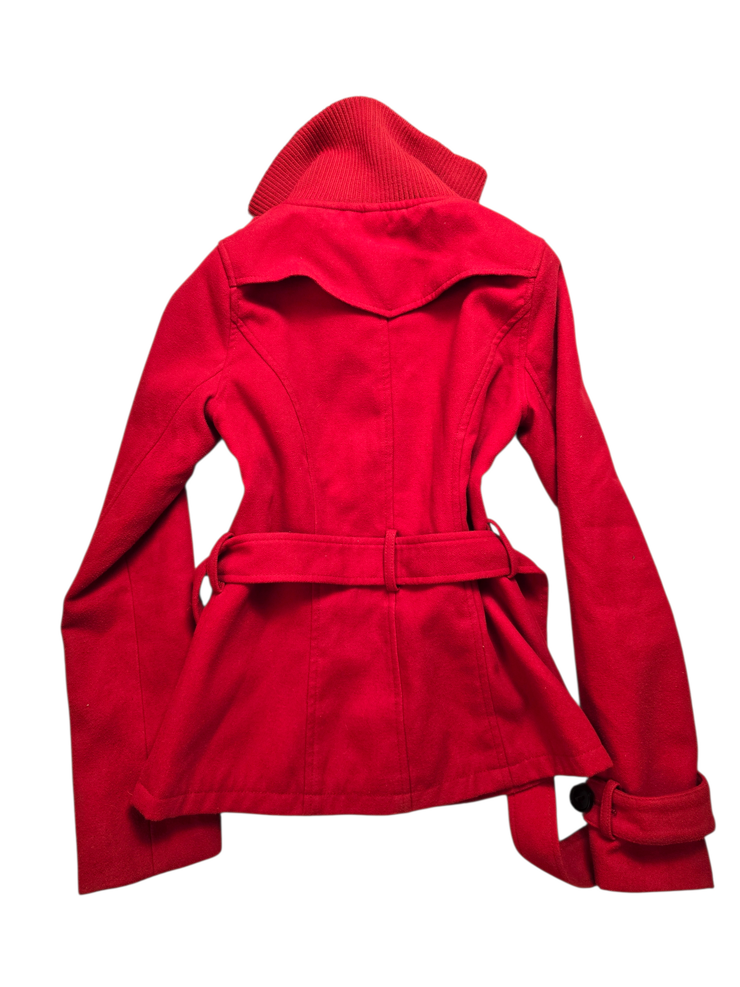 00s vintage indie sleaze red officer coat - zimfriperie