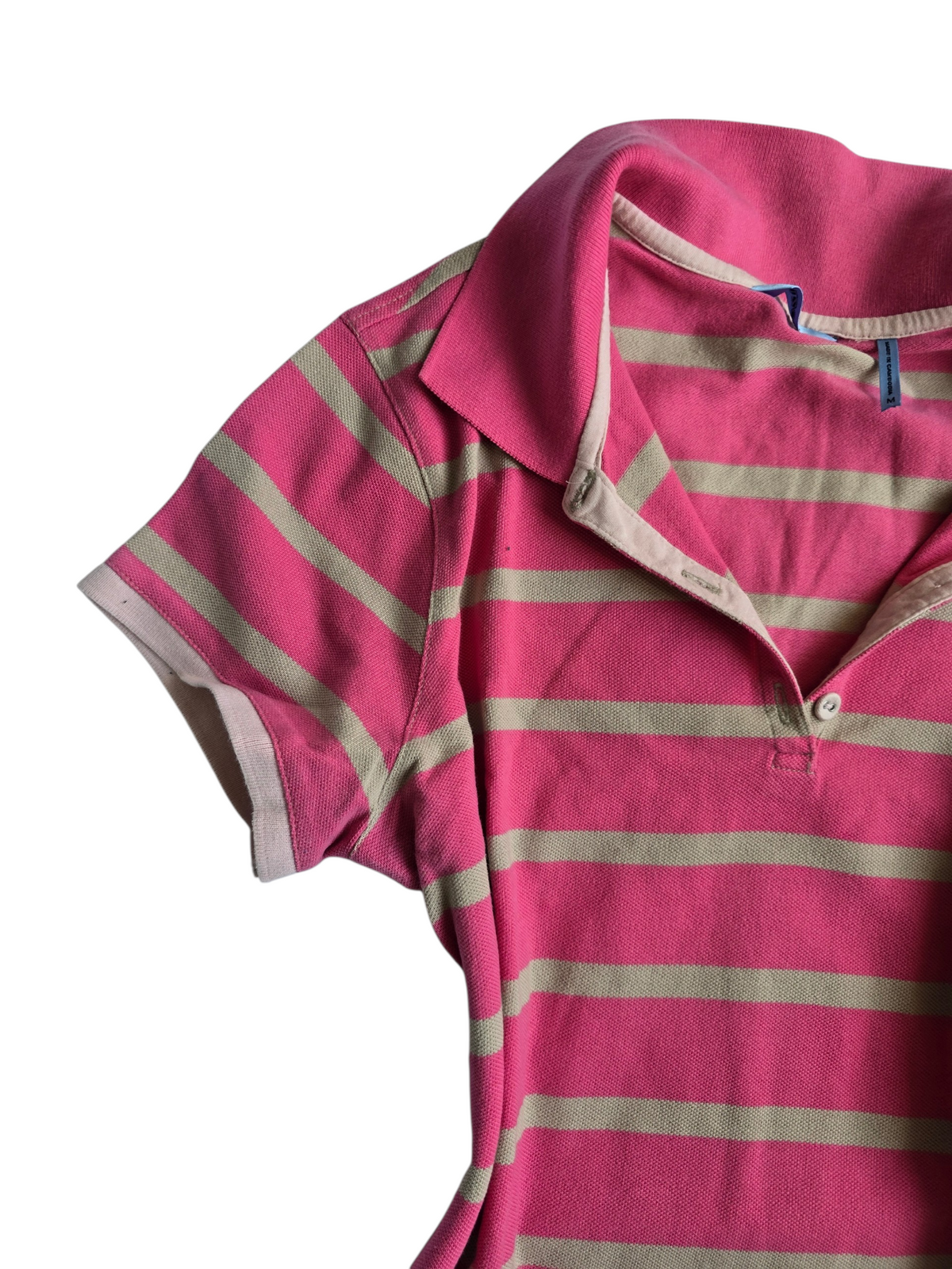 2000s vintage swag striped pink shirt