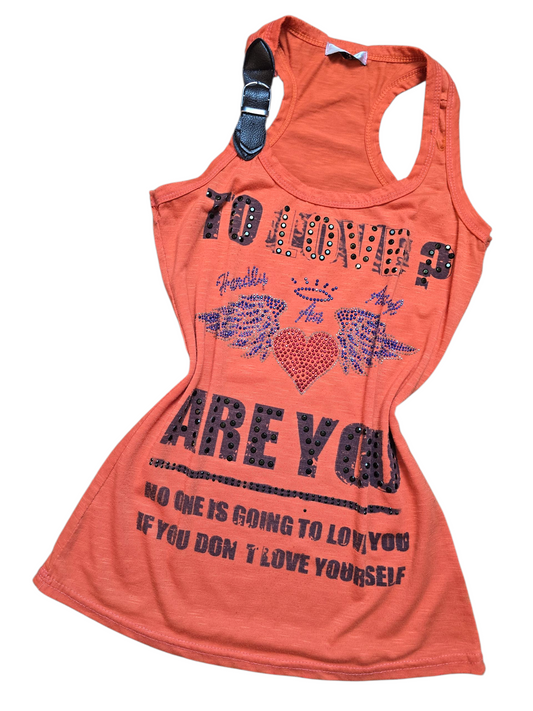 00s vintage softgrunge rhinestone top - zimfriperie