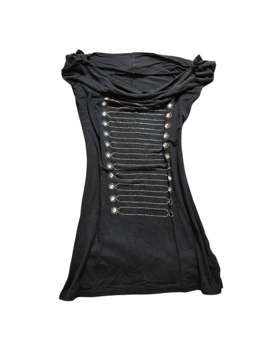 00s vintage dark indie sleaze officier top - zimfriperie