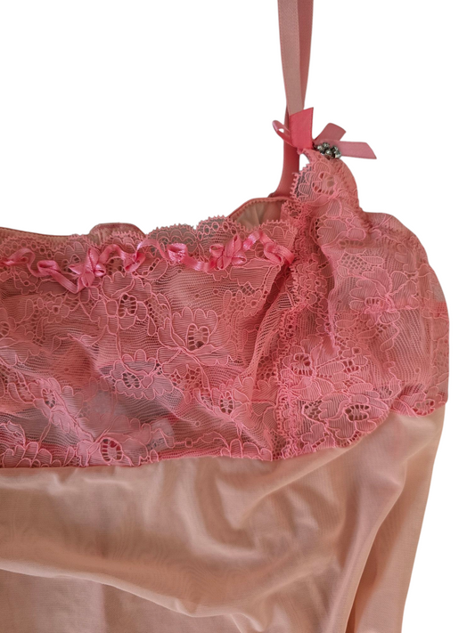 Y2k vintage coquette lace top