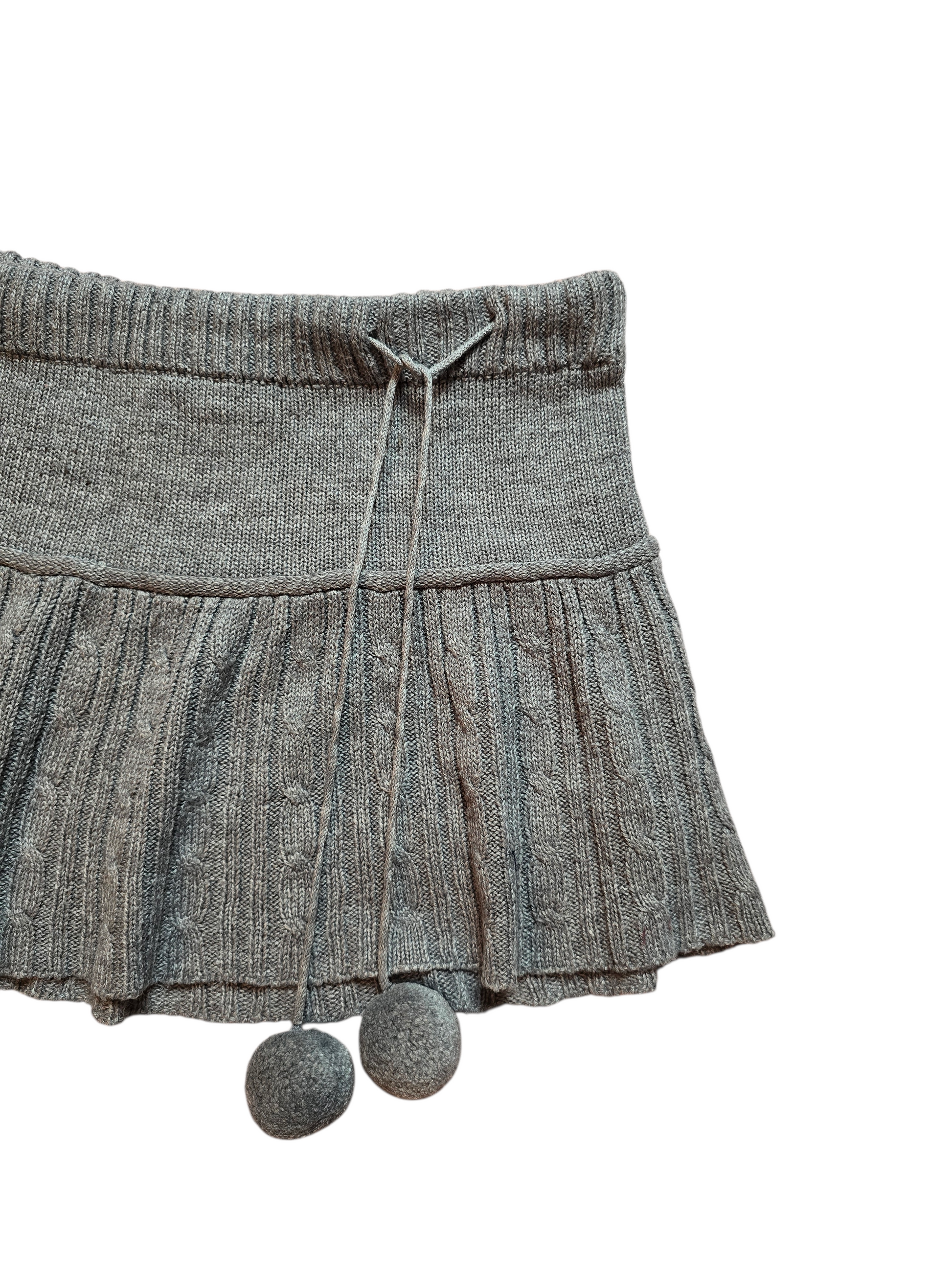 00s vintage coquette ribbed mini skirt - zimfriperie