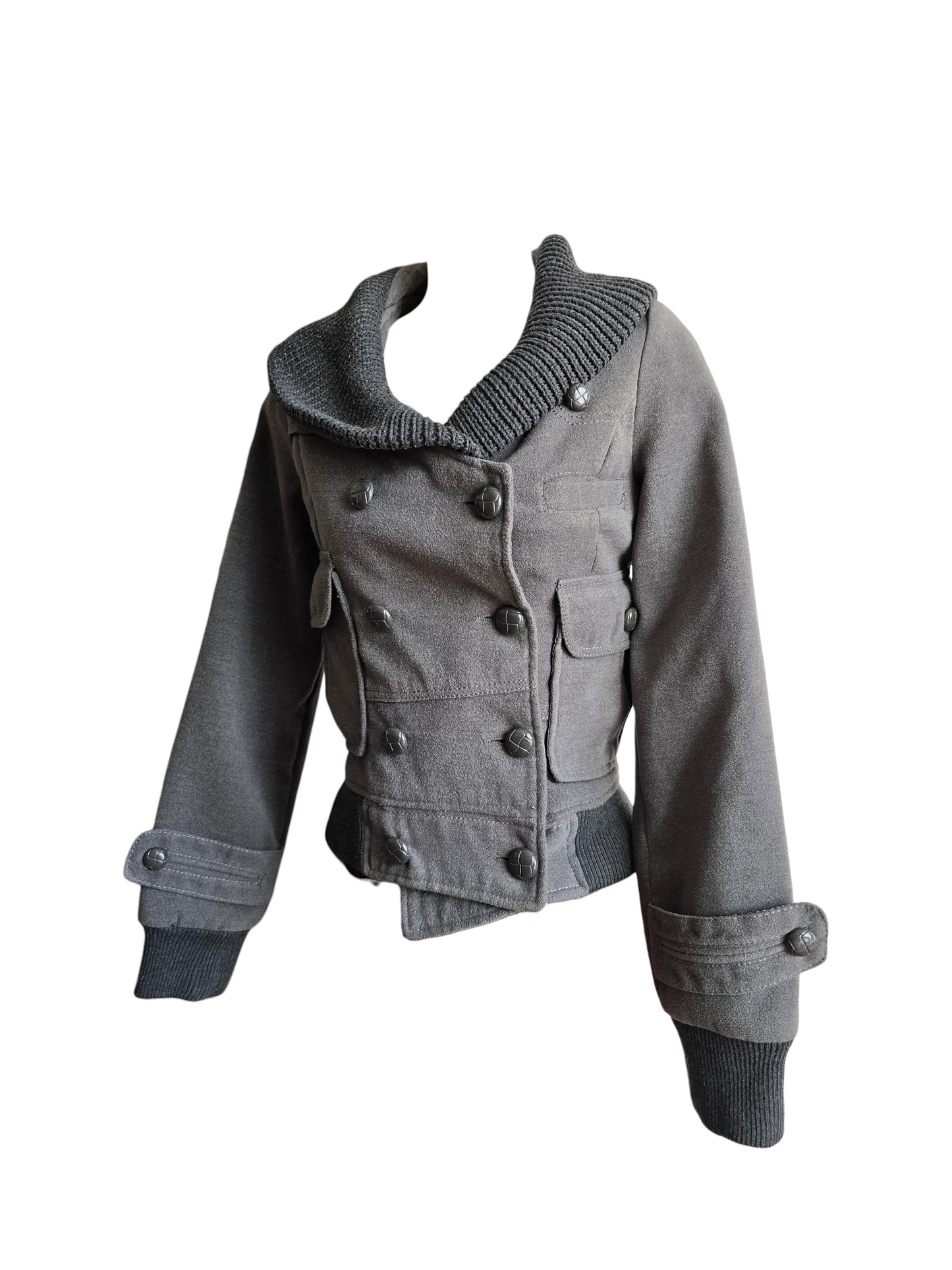 00s vintage grey softgrunge coat - zimfriperie