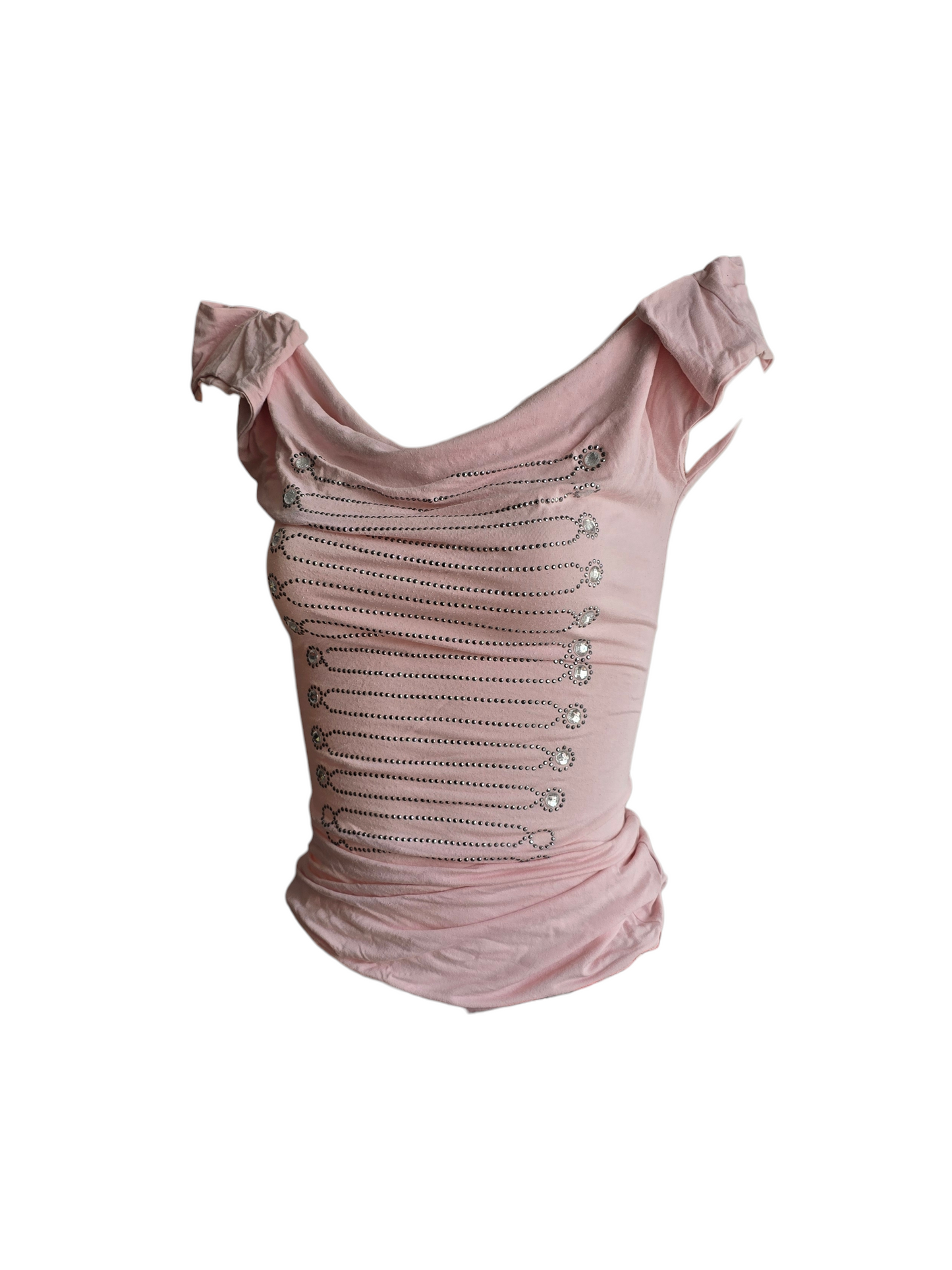 00s vintage pink indie sleaze officier top - zimfriperie