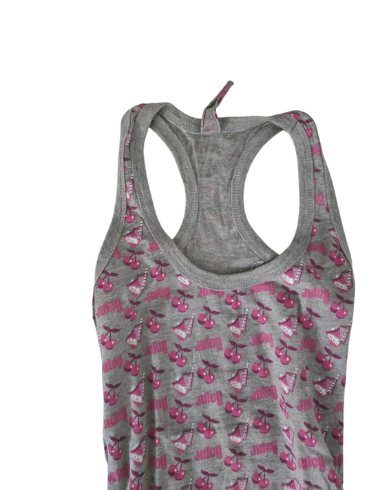 2000s vintage scene printed cherry top - zimfriperie