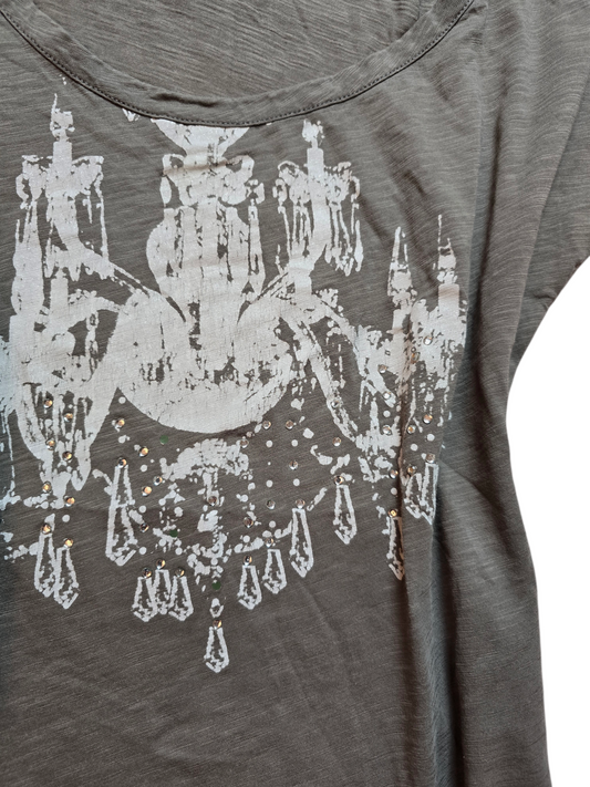 00s vintage softgrunge printed top - zimfriperie