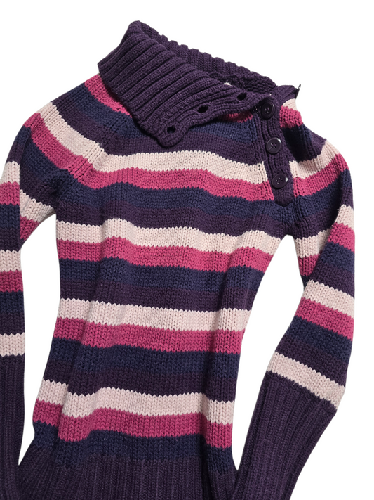 90s vintage colorfull striped knit sweater