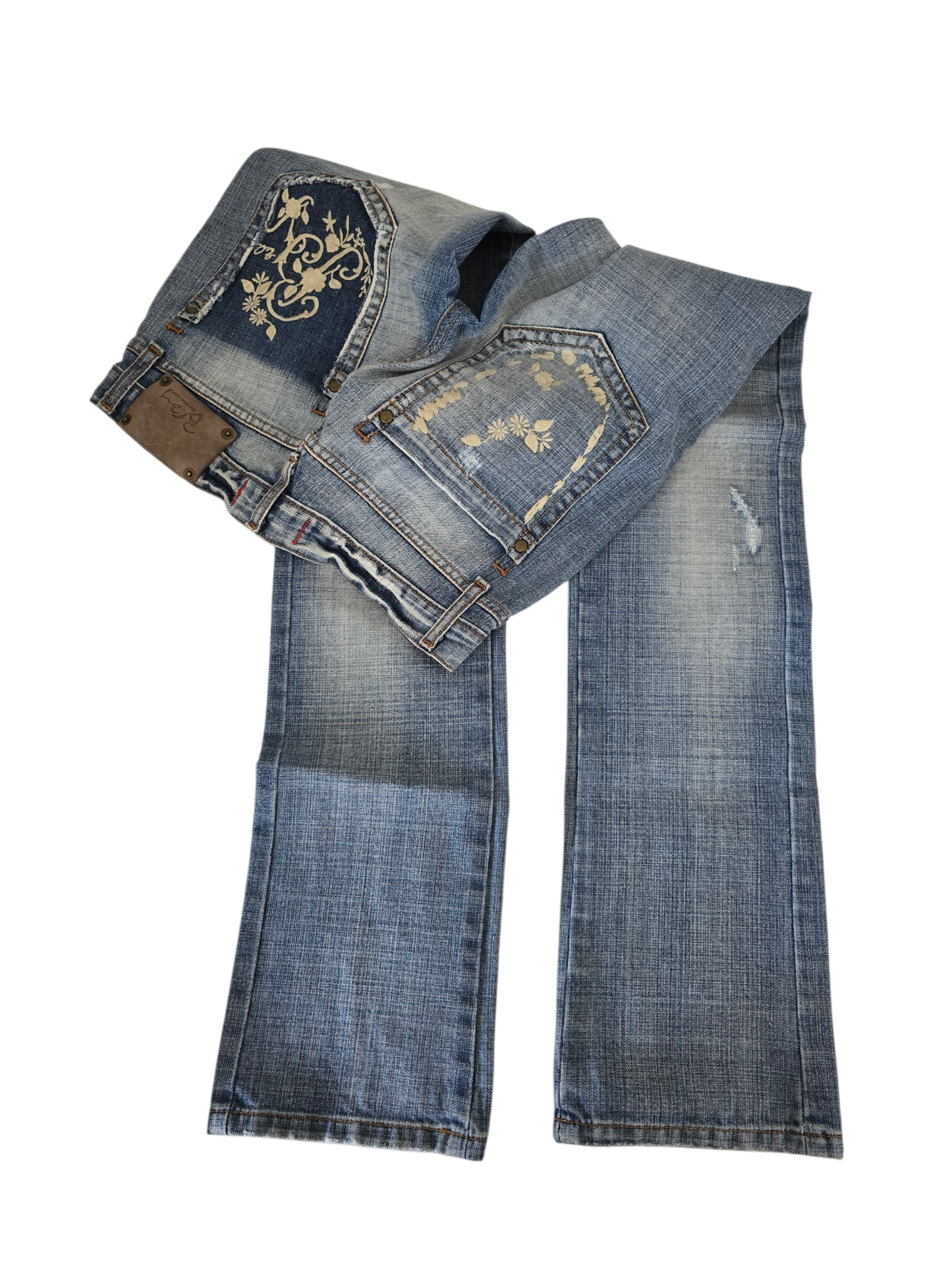 2000s vintage bootcut low waist denim pants - zimfriperie