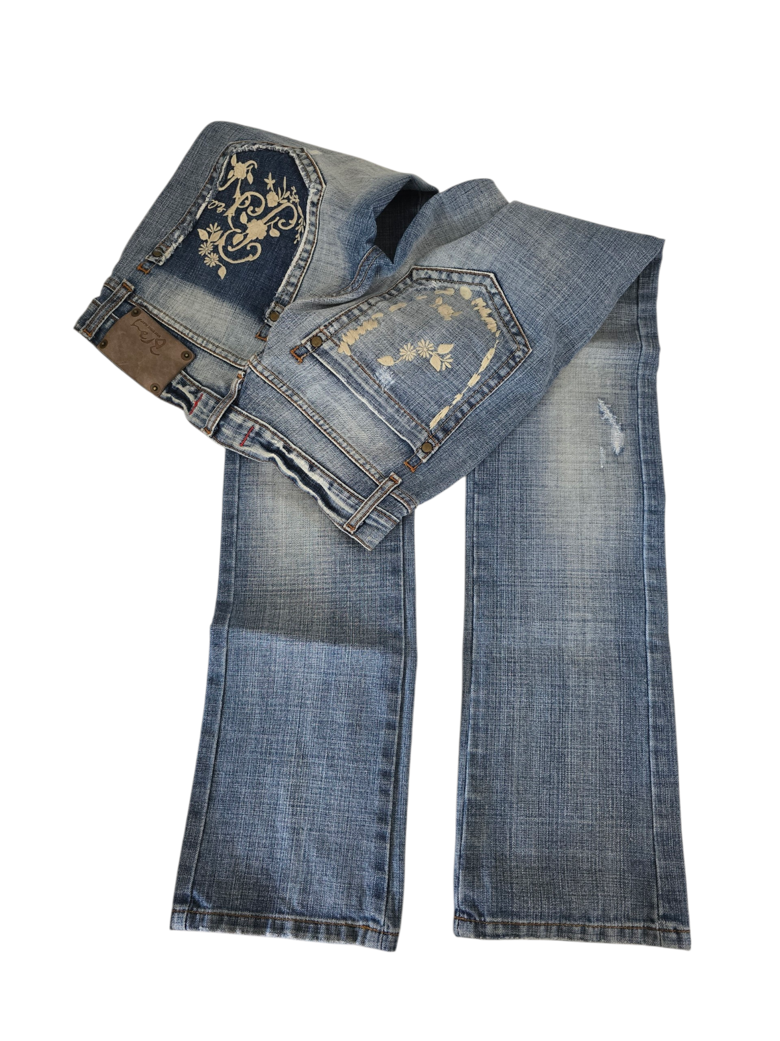 2000s vintage bootcut low waist denim pants - zimfriperie