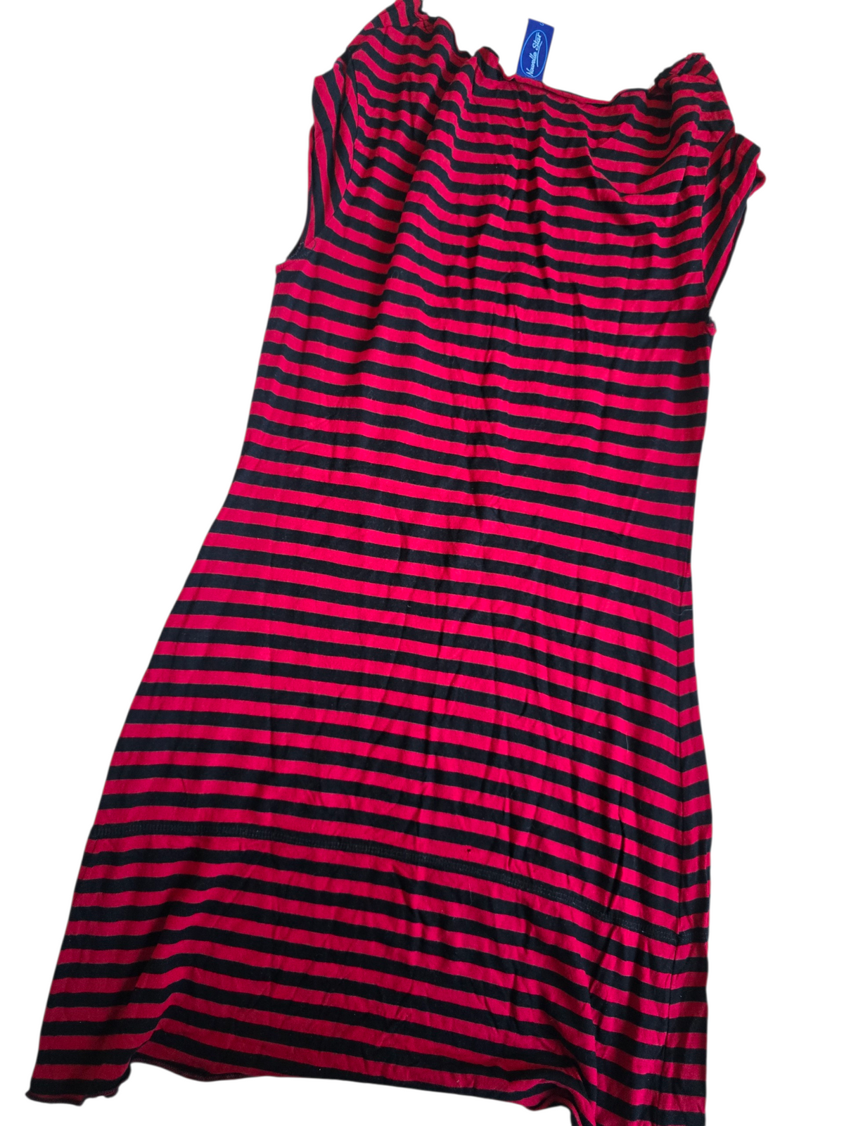 2000s vintage emo goth striped dress